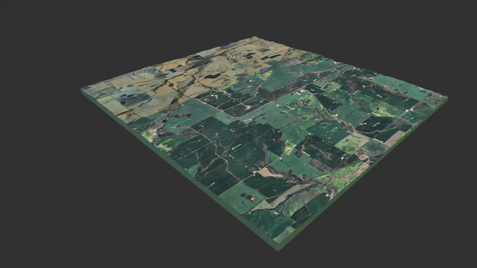 Realistic Mountain 3D Terrain Landscape  Low-poly 3D model_11