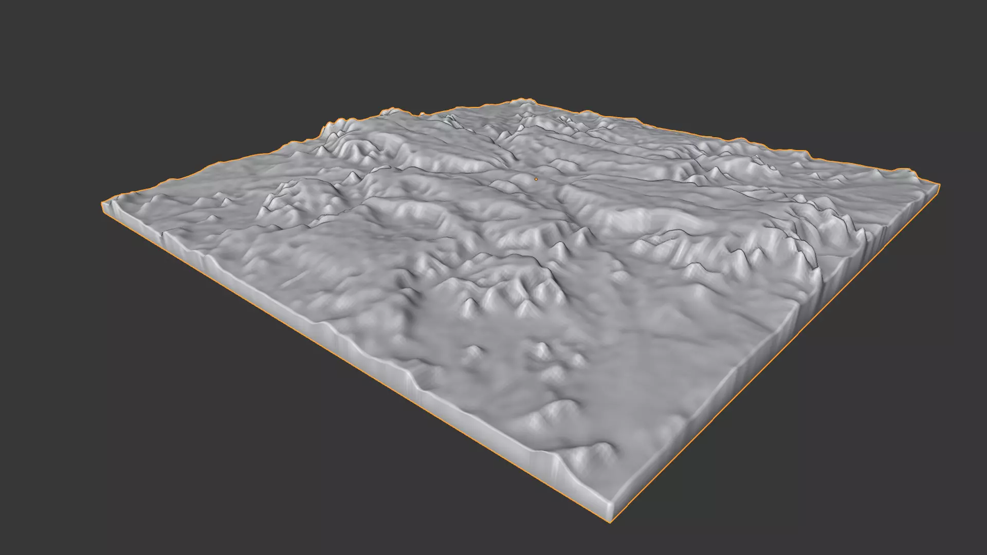 Realistic Mountain 3D Terrain Landscape  Low-poly 3D model_10