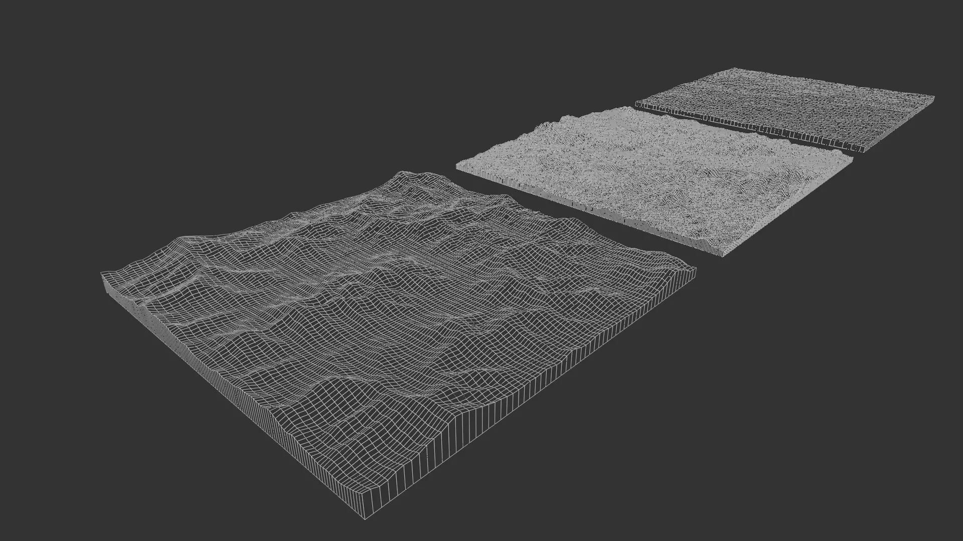 Realistic Mountain 3D Terrain Landscape  Low-poly 3D model_5