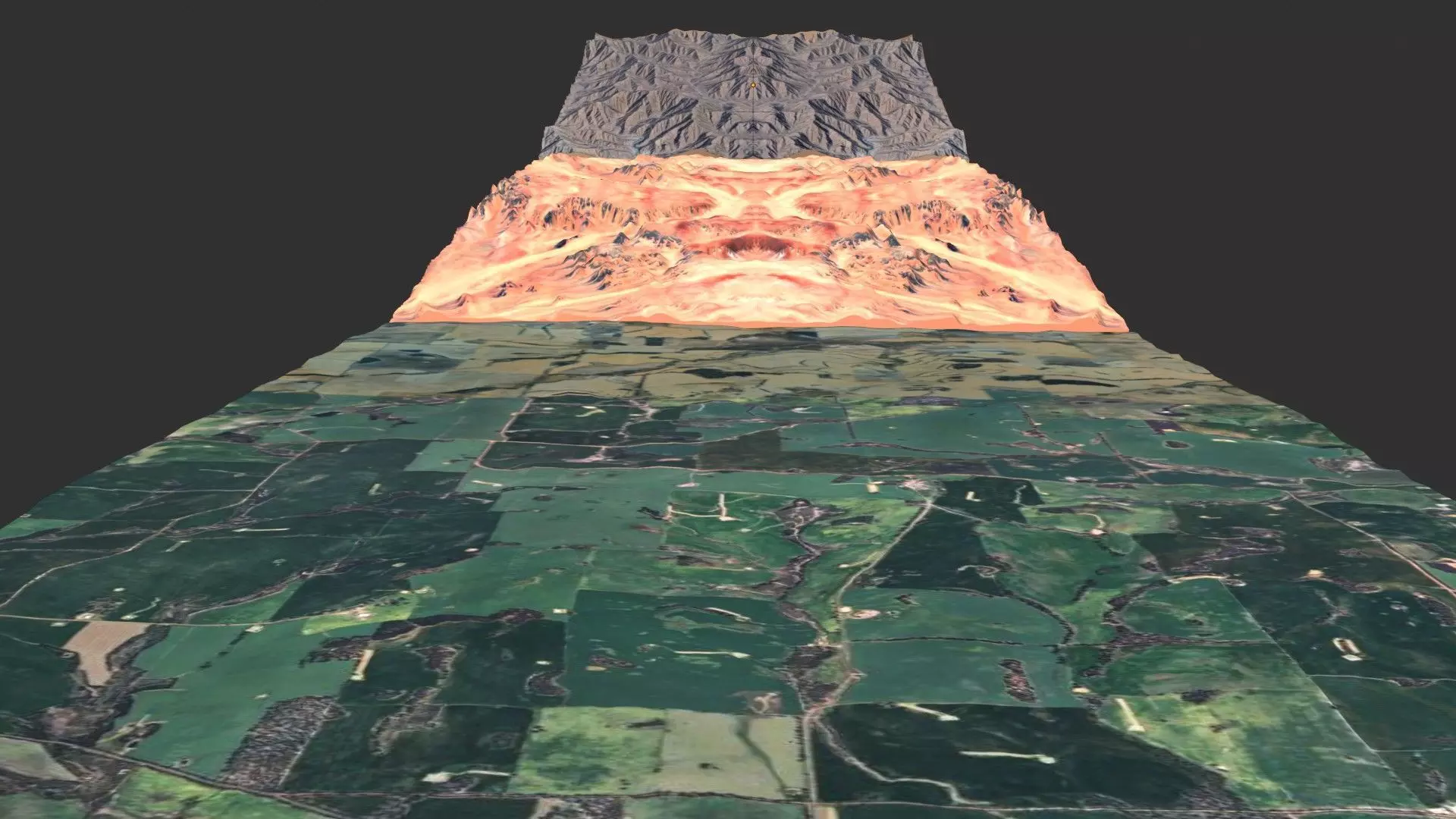 Realistic Mountain 3D Terrain Landscape  Low-poly 3D model_3
