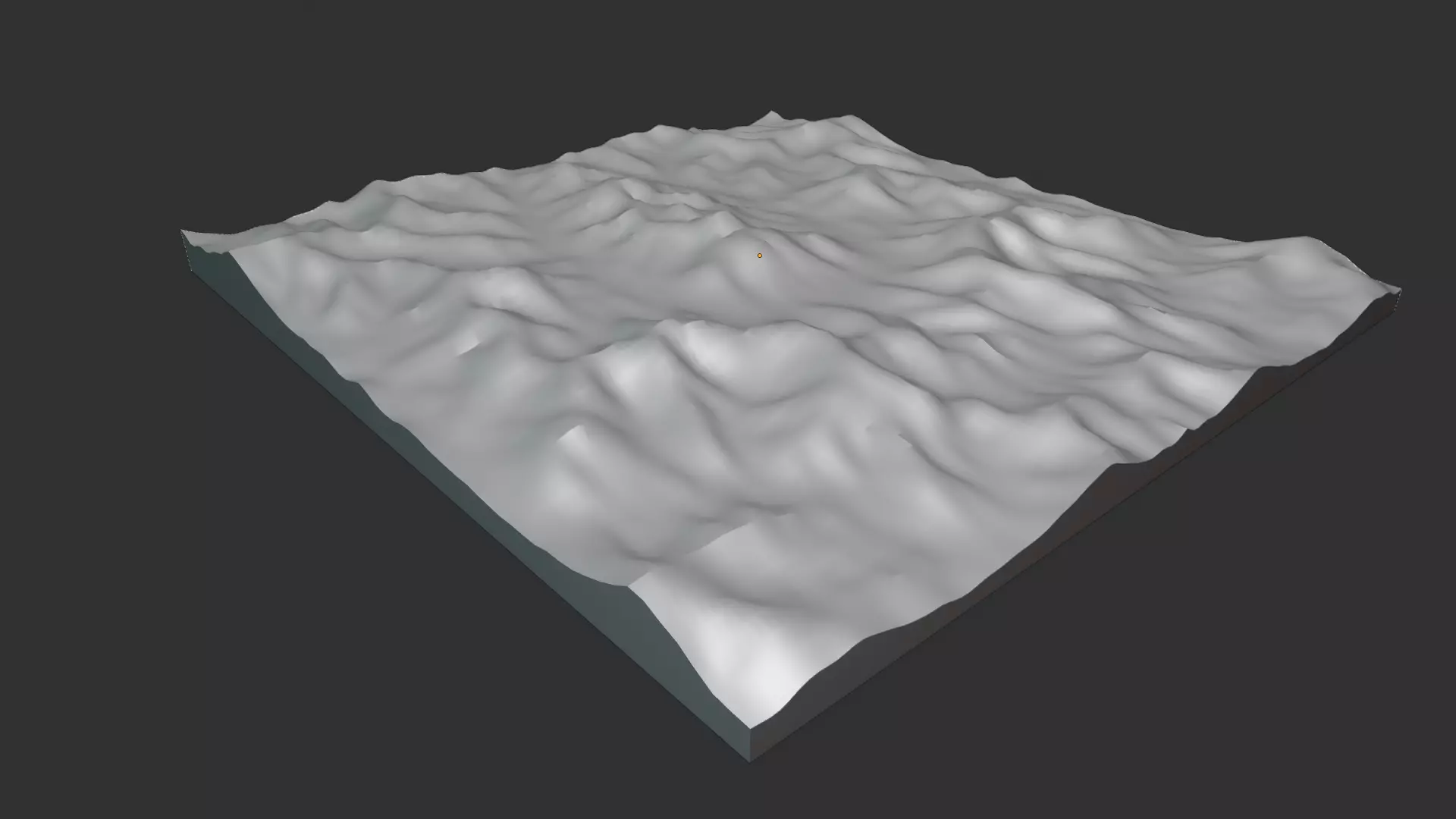 Realistic Mountain 3D Terrain Landscape  Low-poly 3D model_14