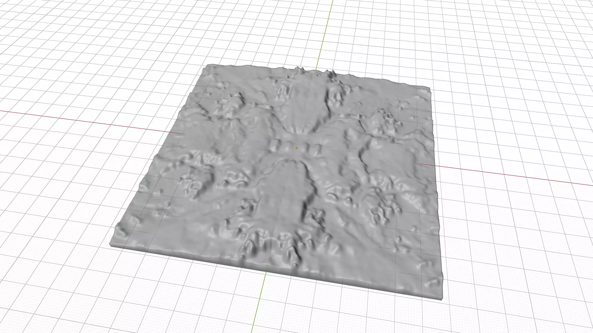 Realistic Mountain 3D Terrain Landscape  Low-poly 3D model_8