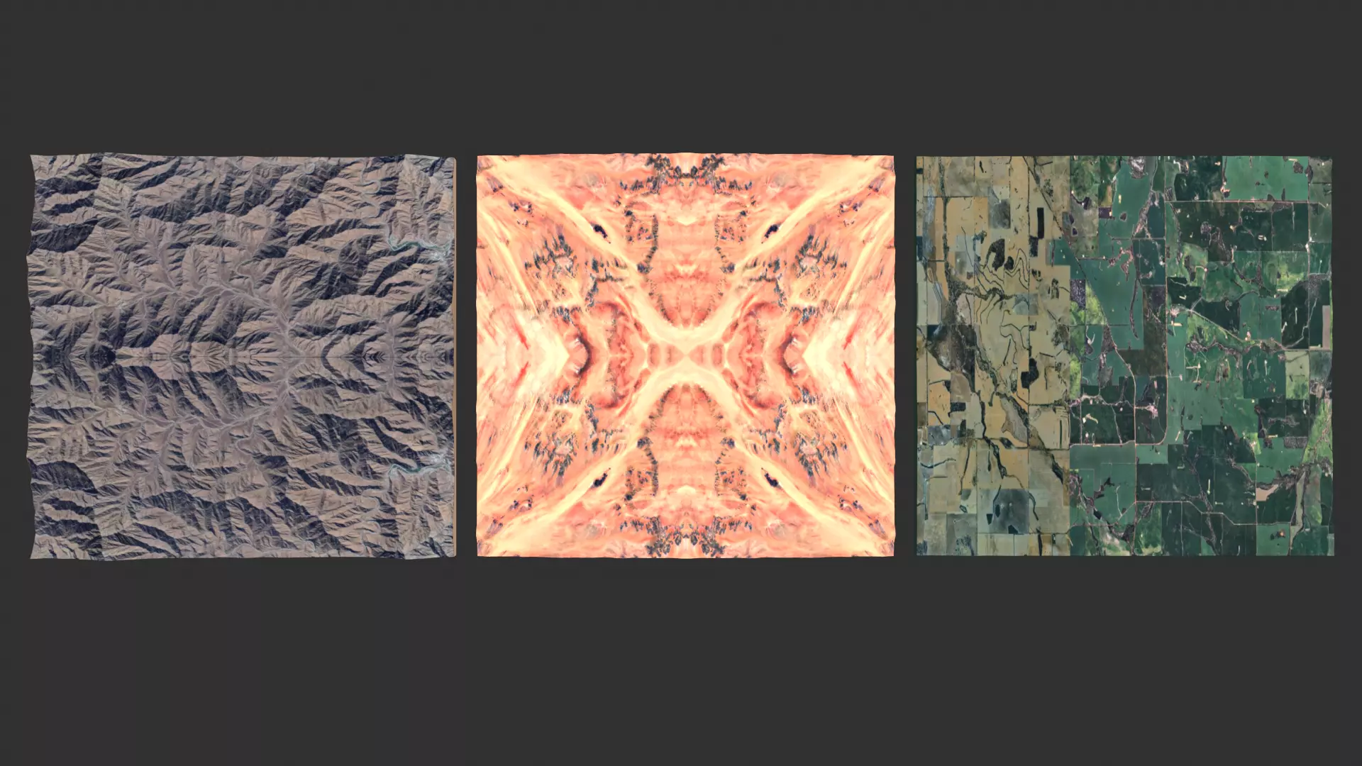 Realistic Mountain 3D Terrain Landscape  Low-poly 3D model_0