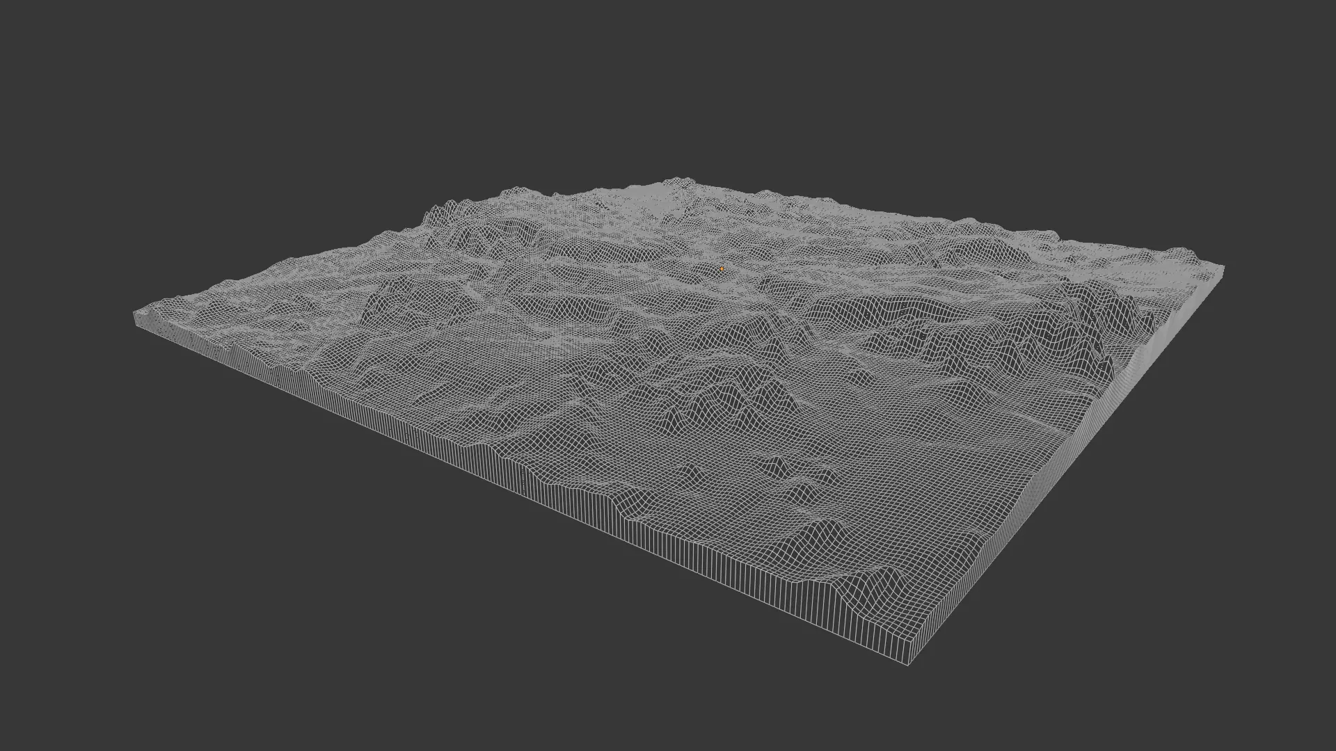 Realistic Mountain 3D Terrain Landscape  Low-poly 3D model_9