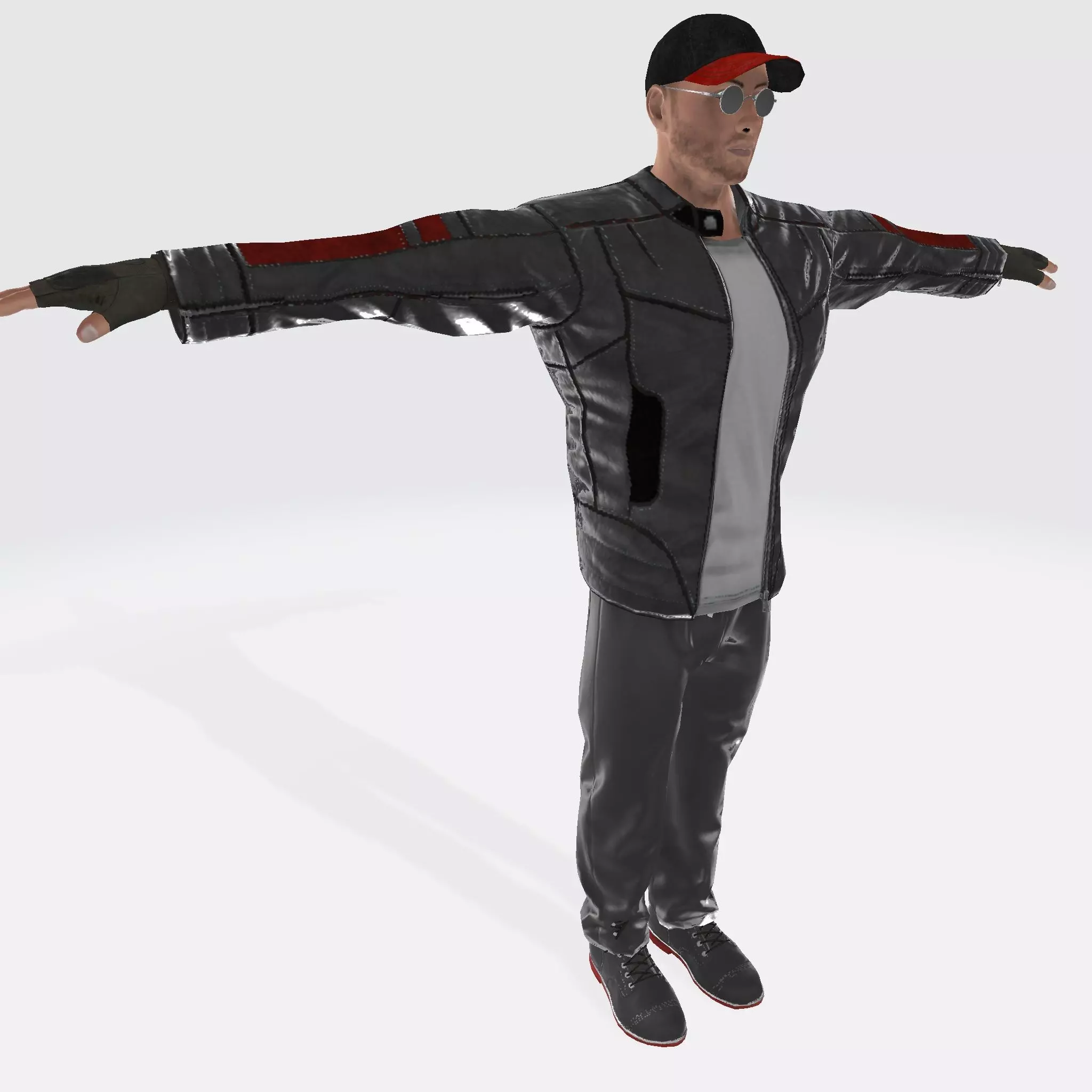3D Character Model Urban Male with Jacket  Game Ready  Low-poly 3D model_0