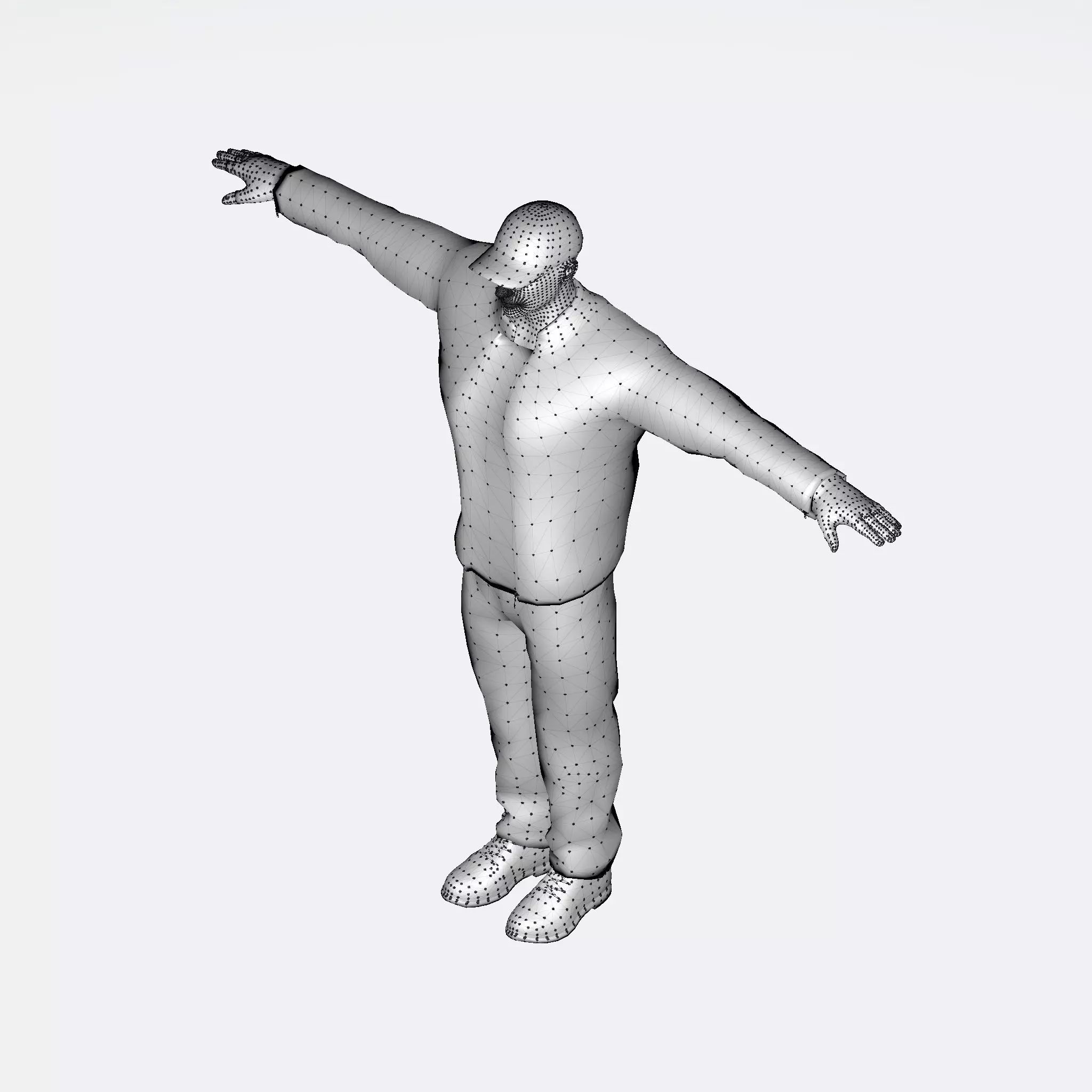 3D Character Model Urban Male with Jacket  Game Ready  Low-poly 3D model_8