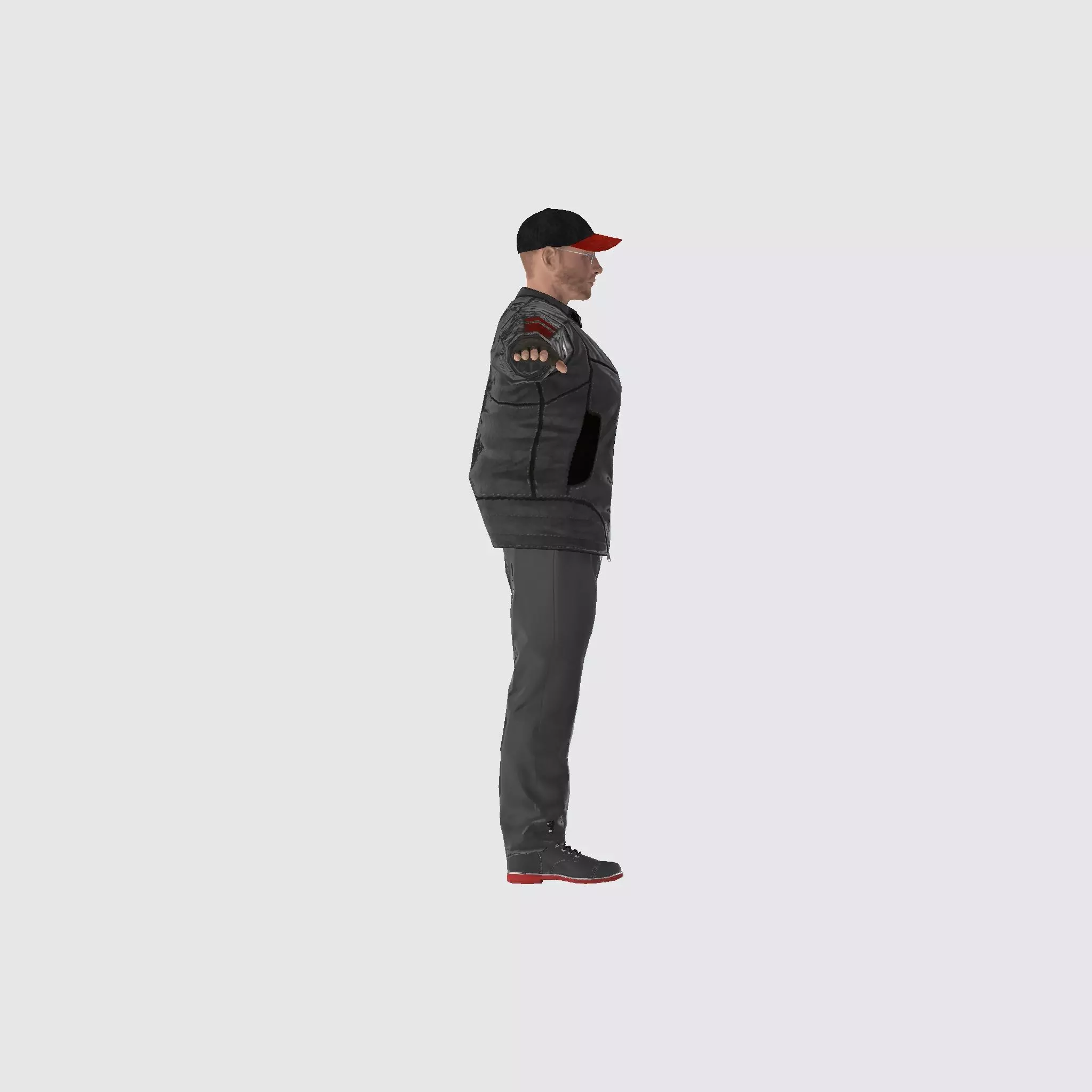 3D Character Model Urban Male with Jacket  Game Ready  Low-poly 3D model_5