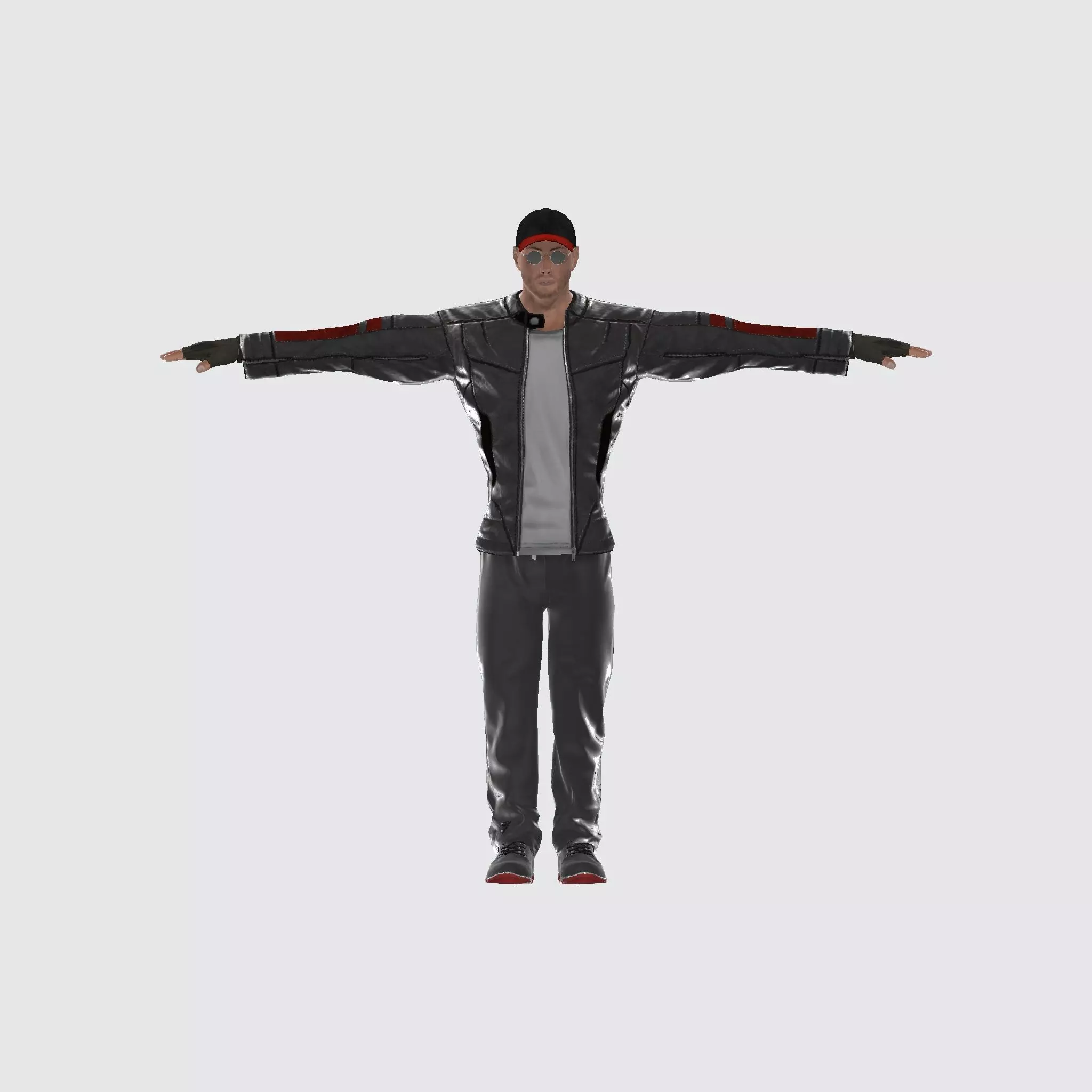 3D Character Model Urban Male with Jacket  Game Ready  Low-poly 3D model_1