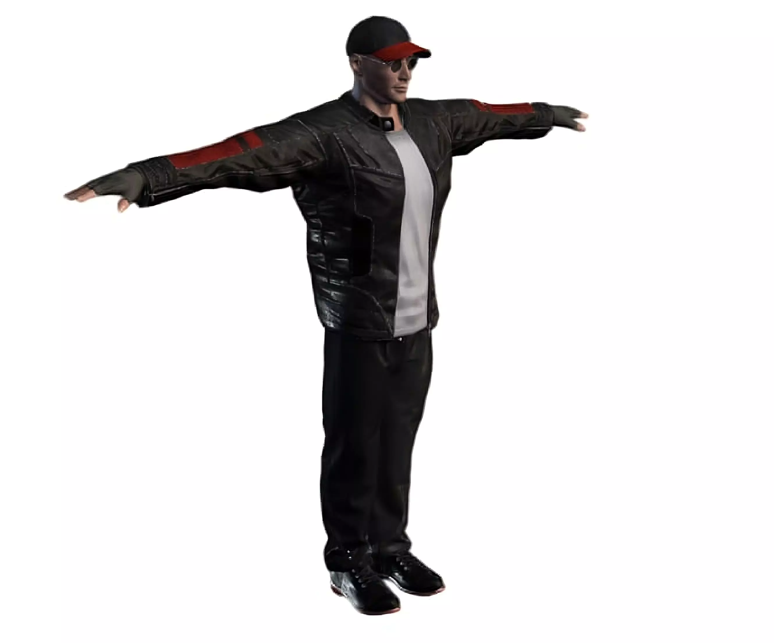 3D Character Model Urban Male with Jacket  Game Ready  Low-poly 3D model_13