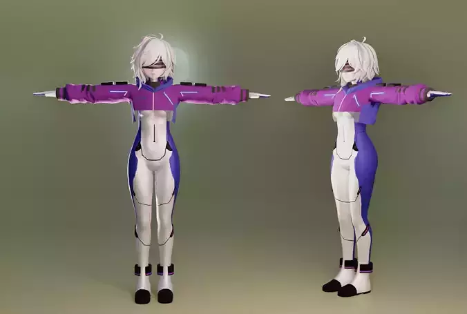 Futuristic Girl Avatar VrChat