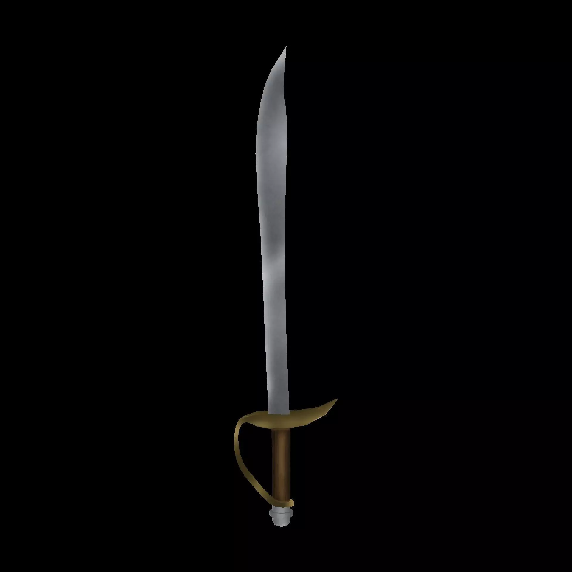 Melee Weapons Pack 6 Low-poly 3D model_1