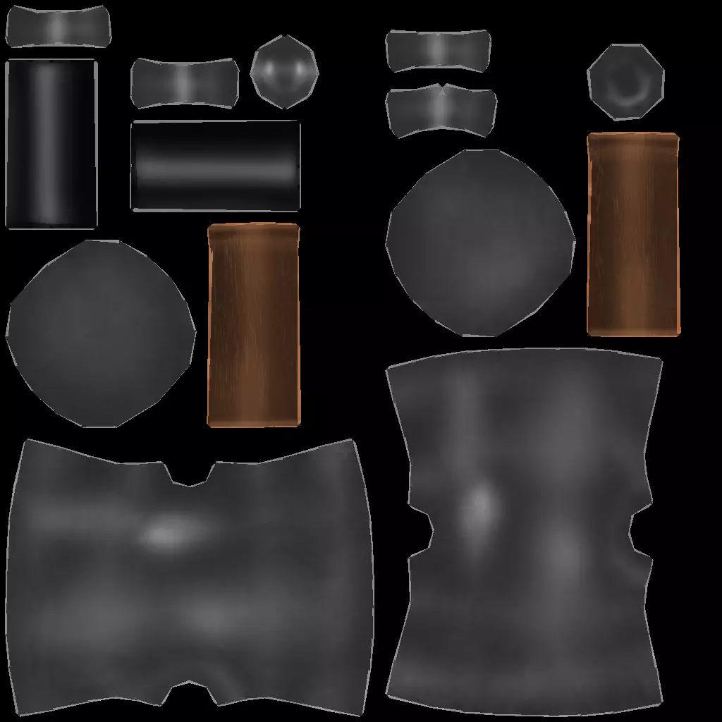 Melee Weapons Pack 6 Low-poly 3D model_23