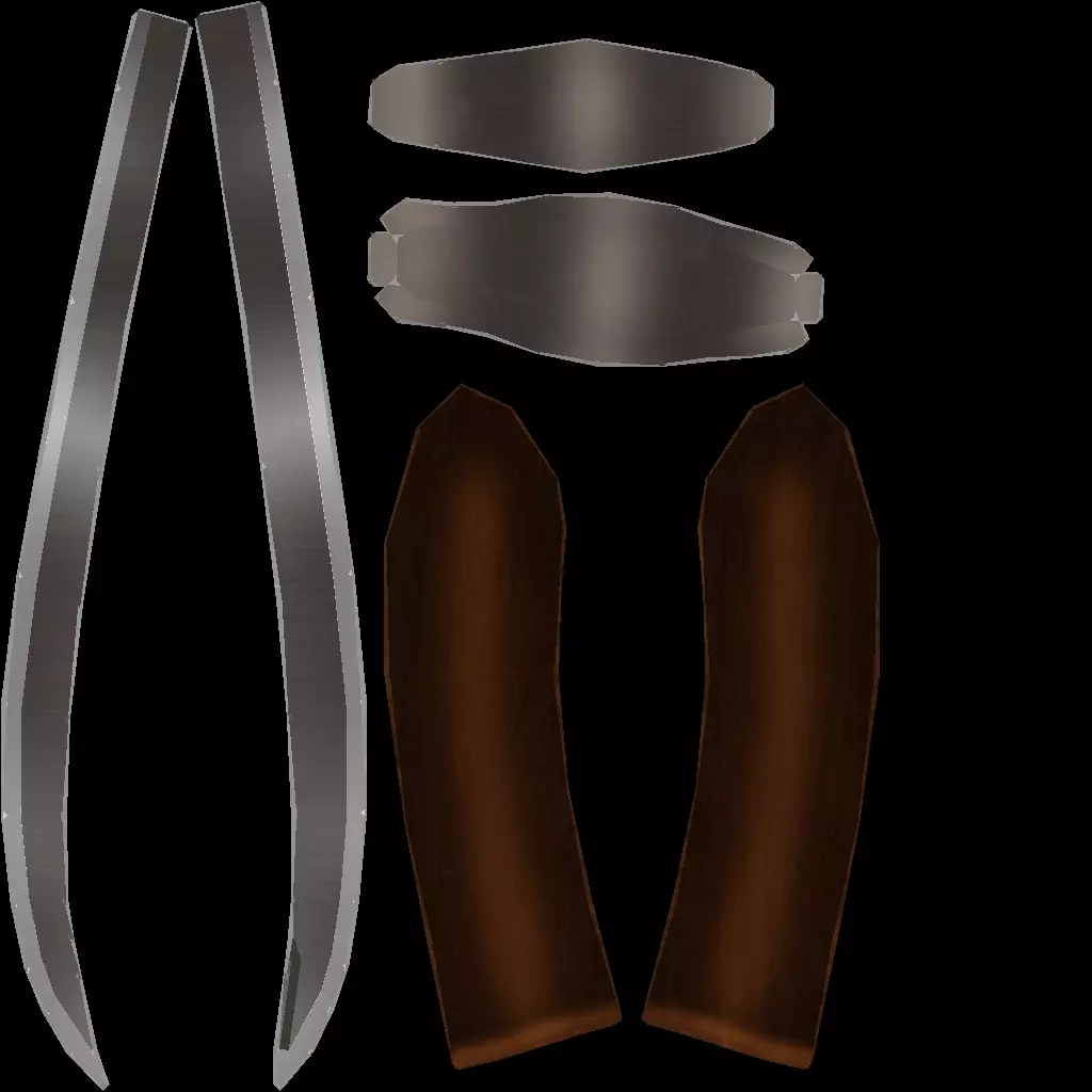 Melee Weapons Pack 6 Low-poly 3D model_22