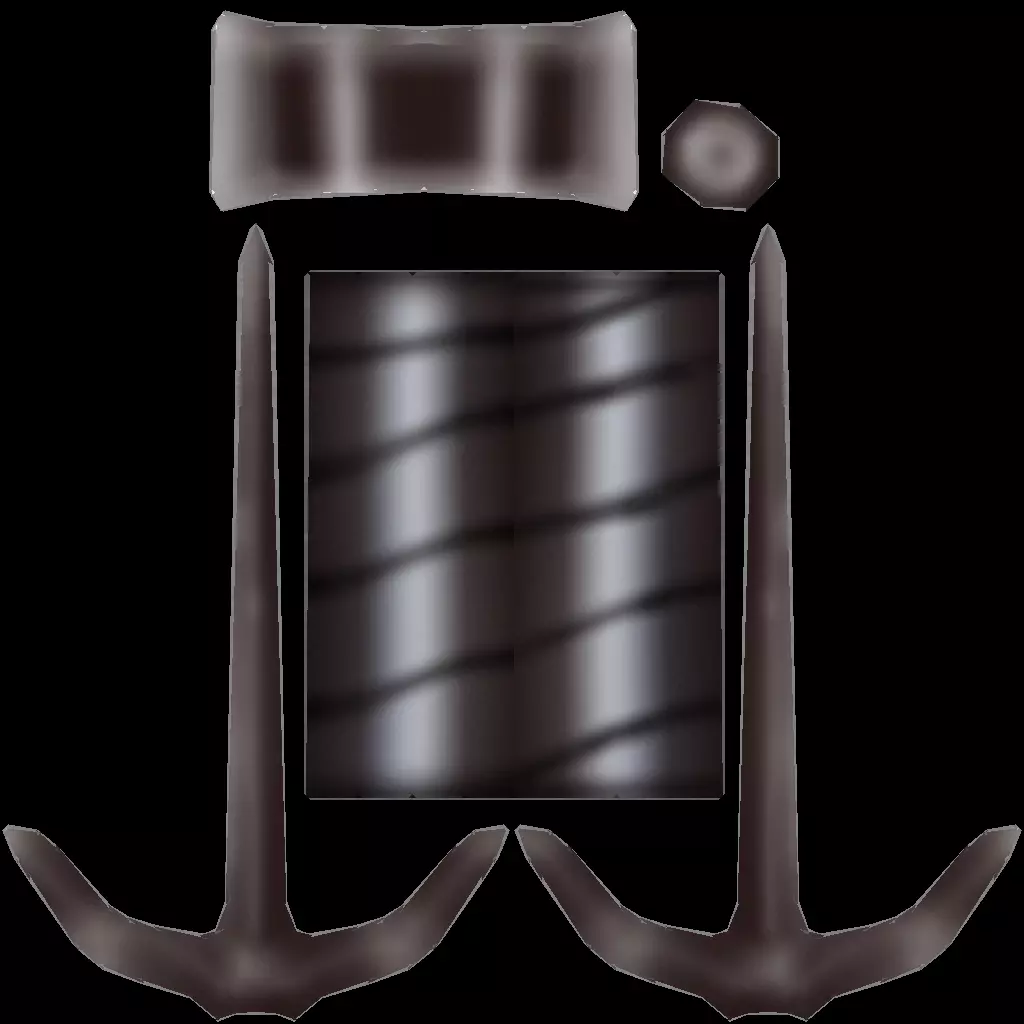 Melee Weapons Pack 6 Low-poly 3D model_21