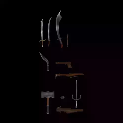 Melee Weapons Pack 6