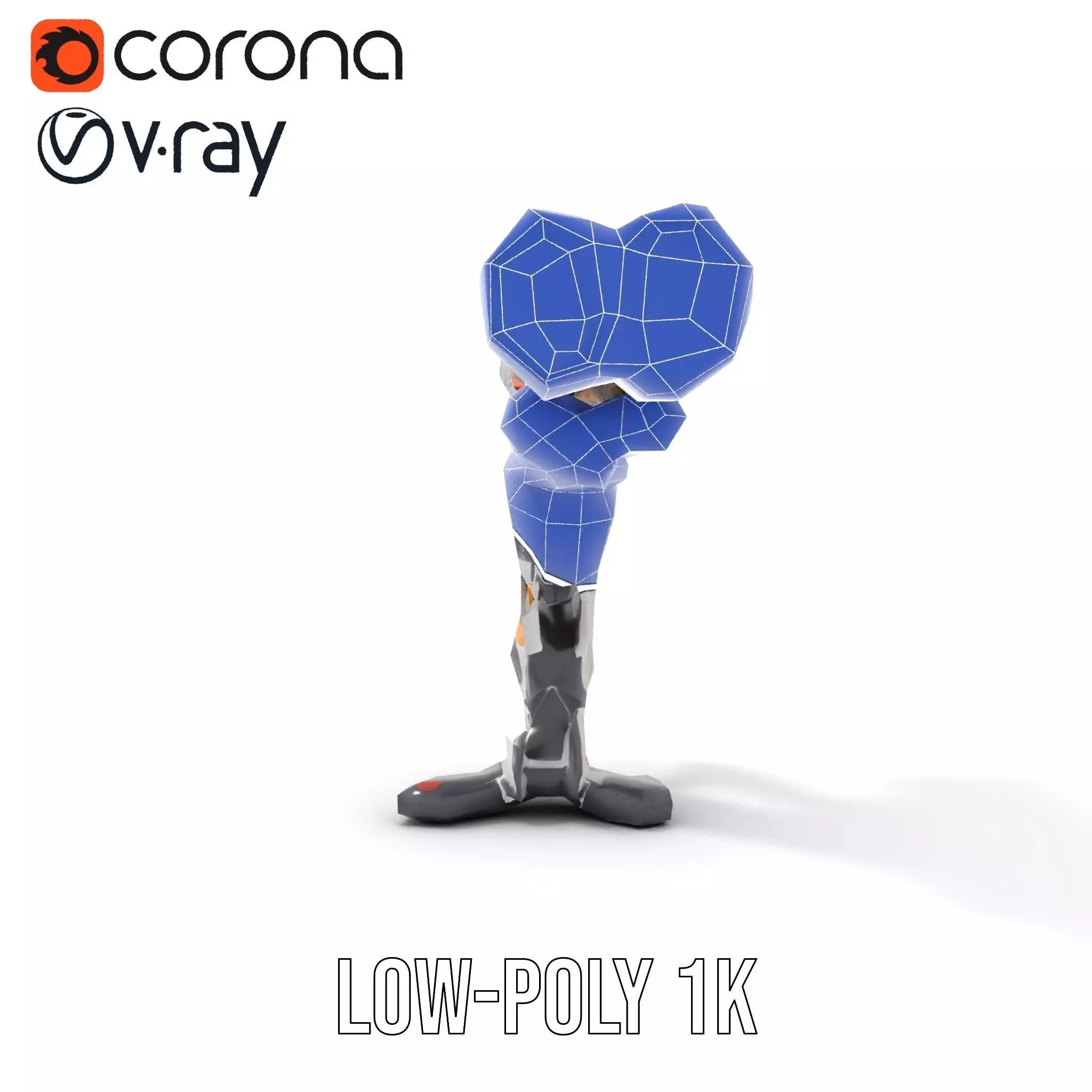 Futuristic SciFi Turret Model Pack Low-poly 3D model_32