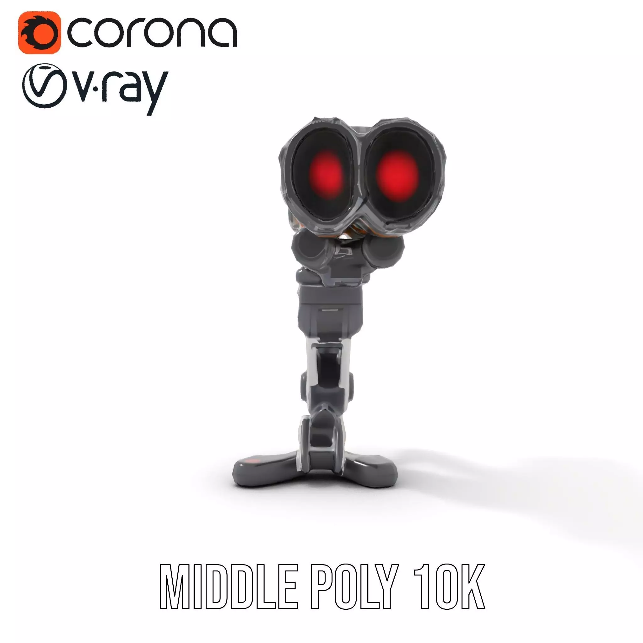 Futuristic SciFi Turret Model Pack Low-poly 3D model_12