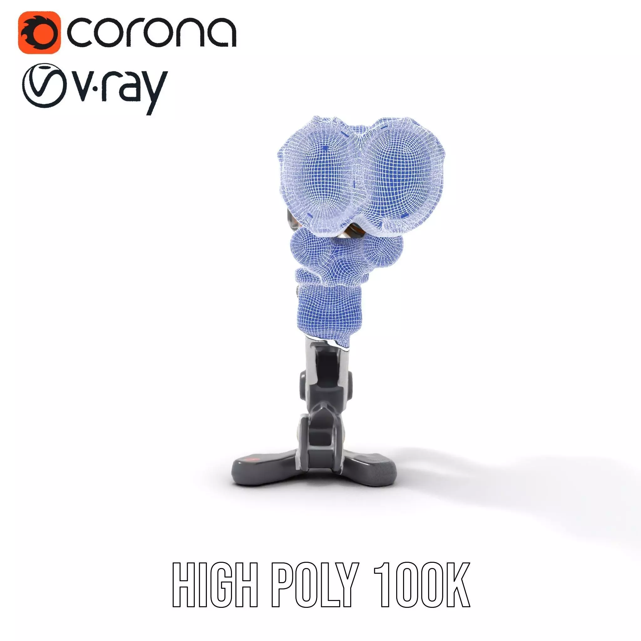 Futuristic SciFi Turret Model Pack Low-poly 3D model_35