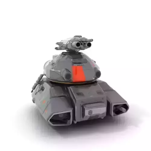 Futuristic Battle Tank Model Pack Low-poly 3D model