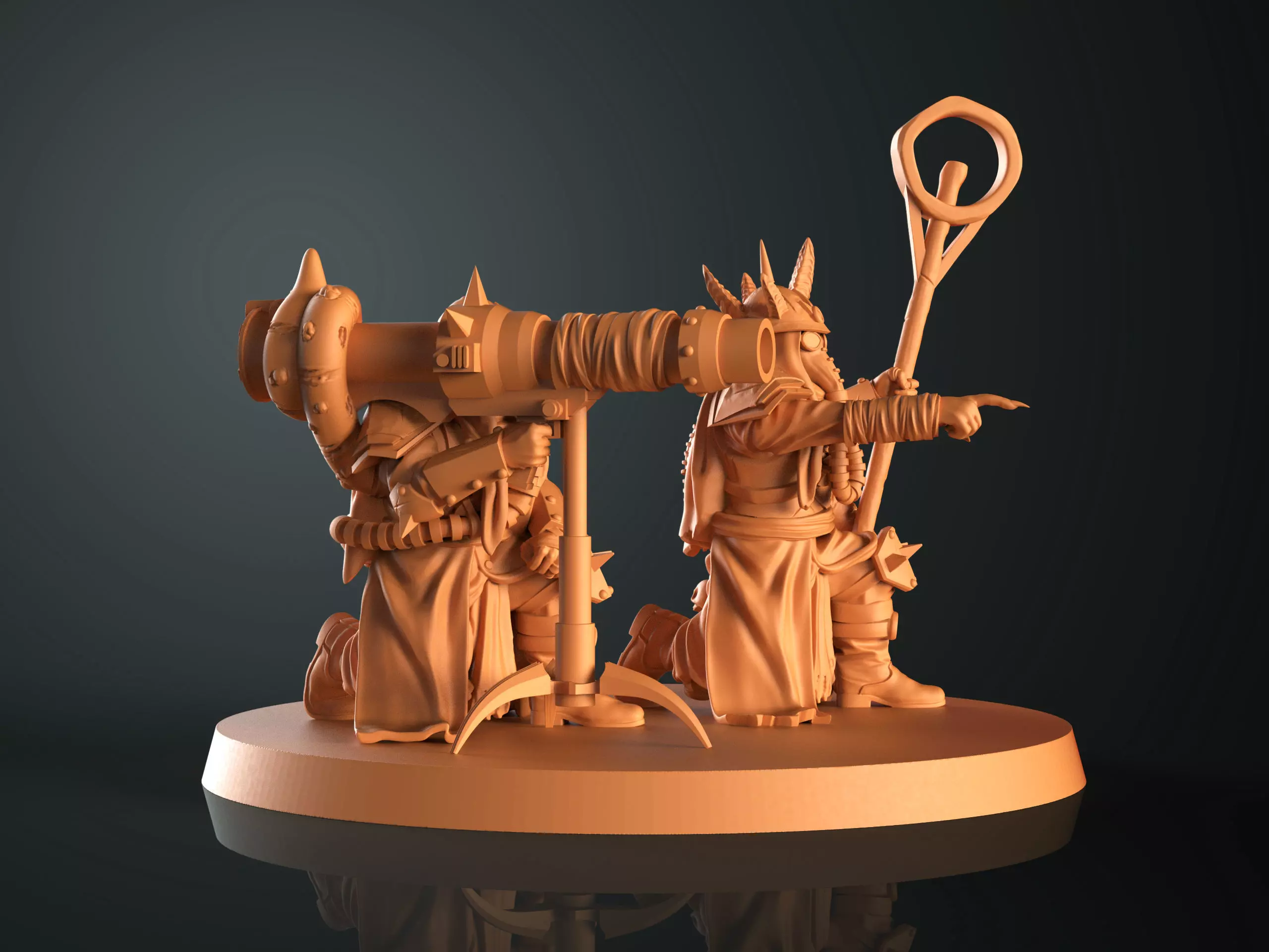 Traitor missile launcher team 3D print model