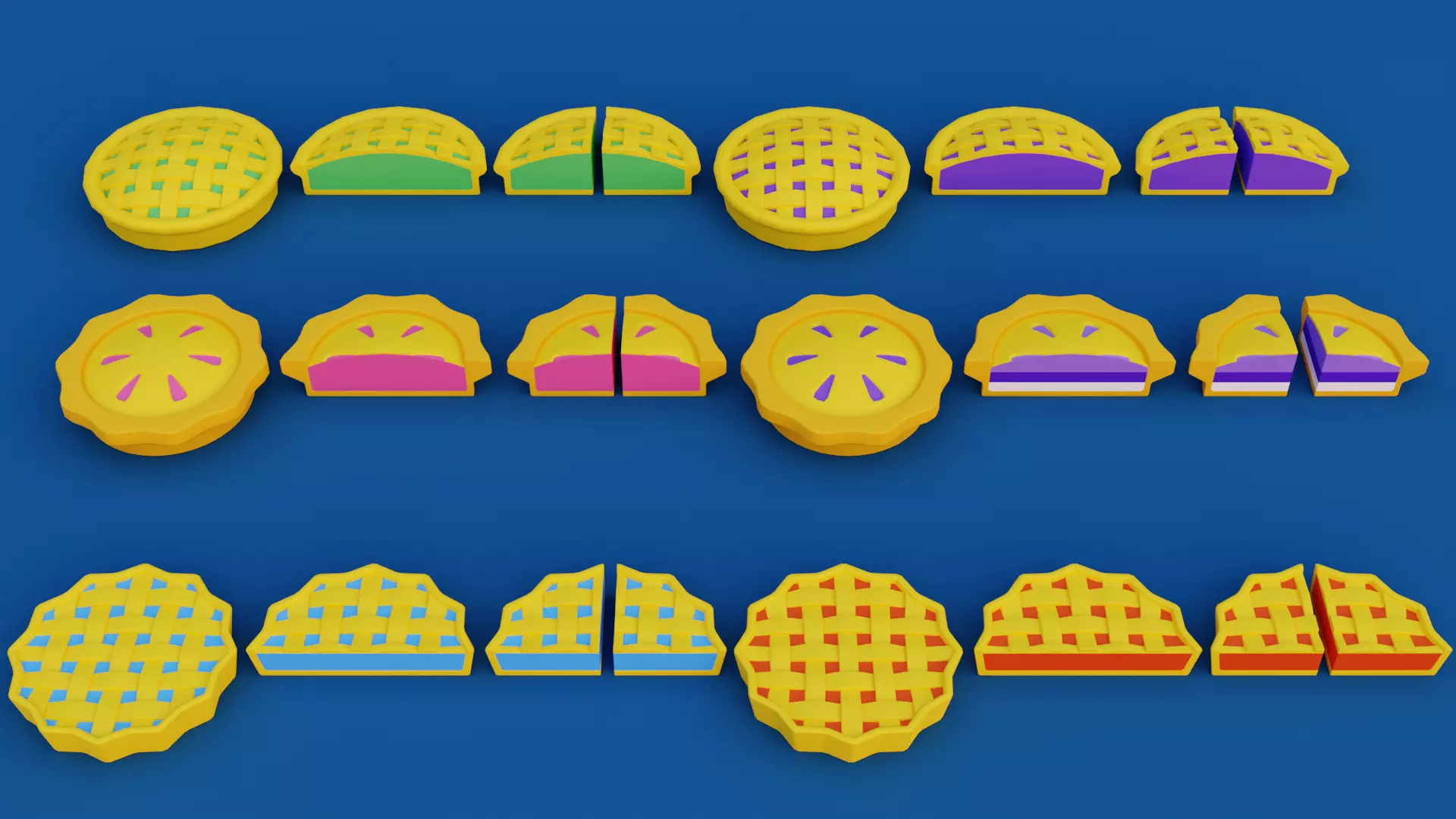 Cartoon Bakery and Pastry Pack Low-poly 3D model_6