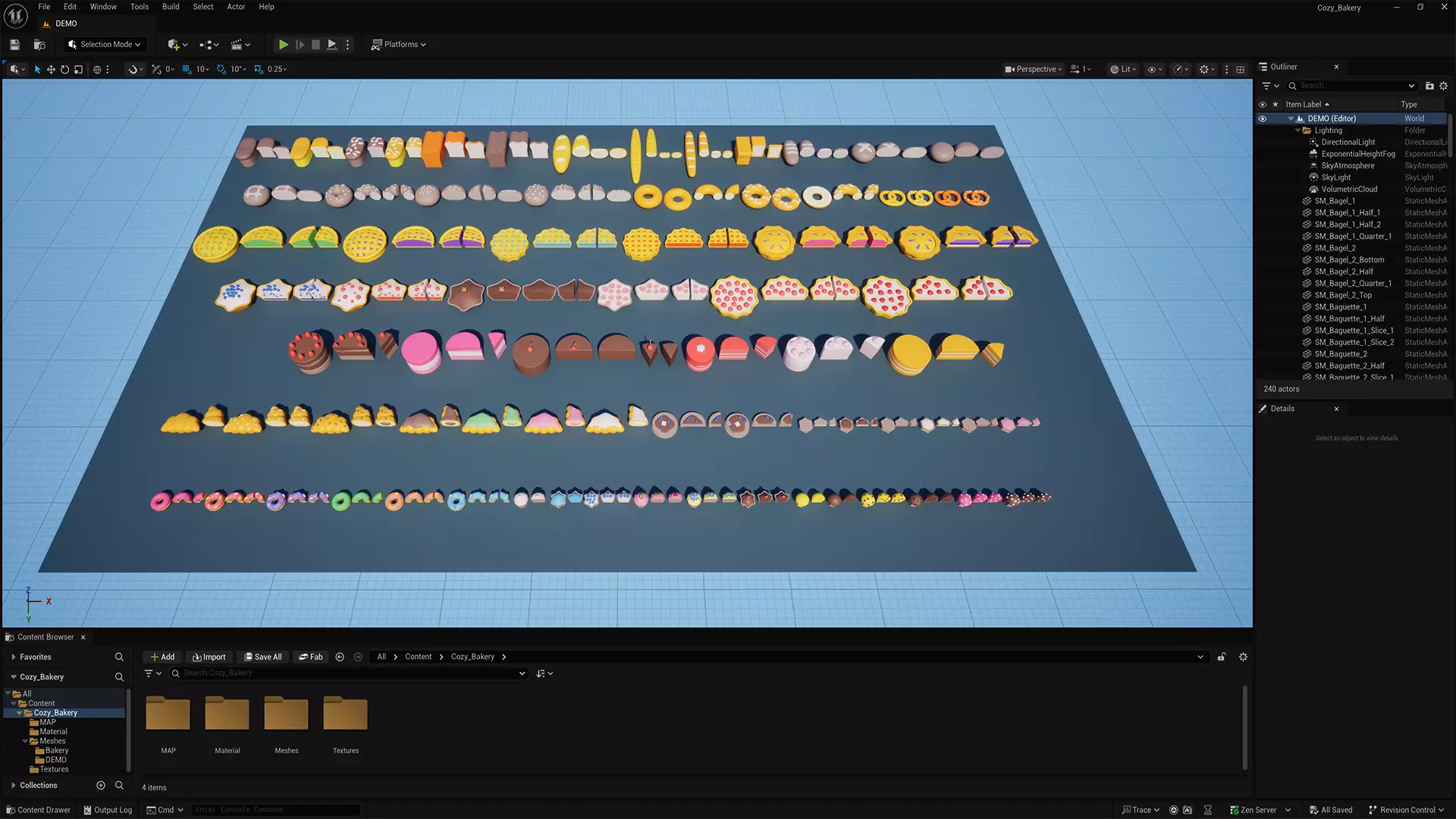 Cartoon Bakery and Pastry Pack Low-poly 3D model_11