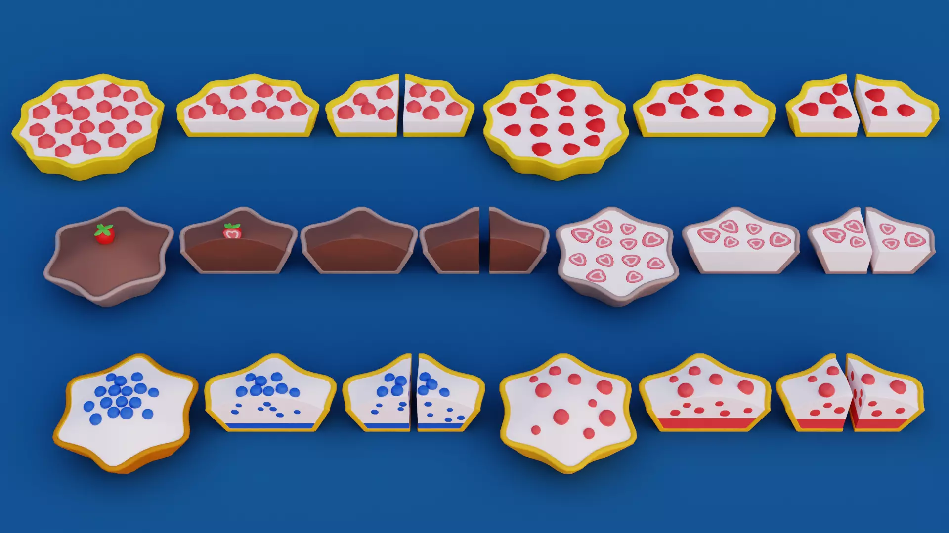 Cartoon Bakery and Pastry Pack Low-poly 3D model_7