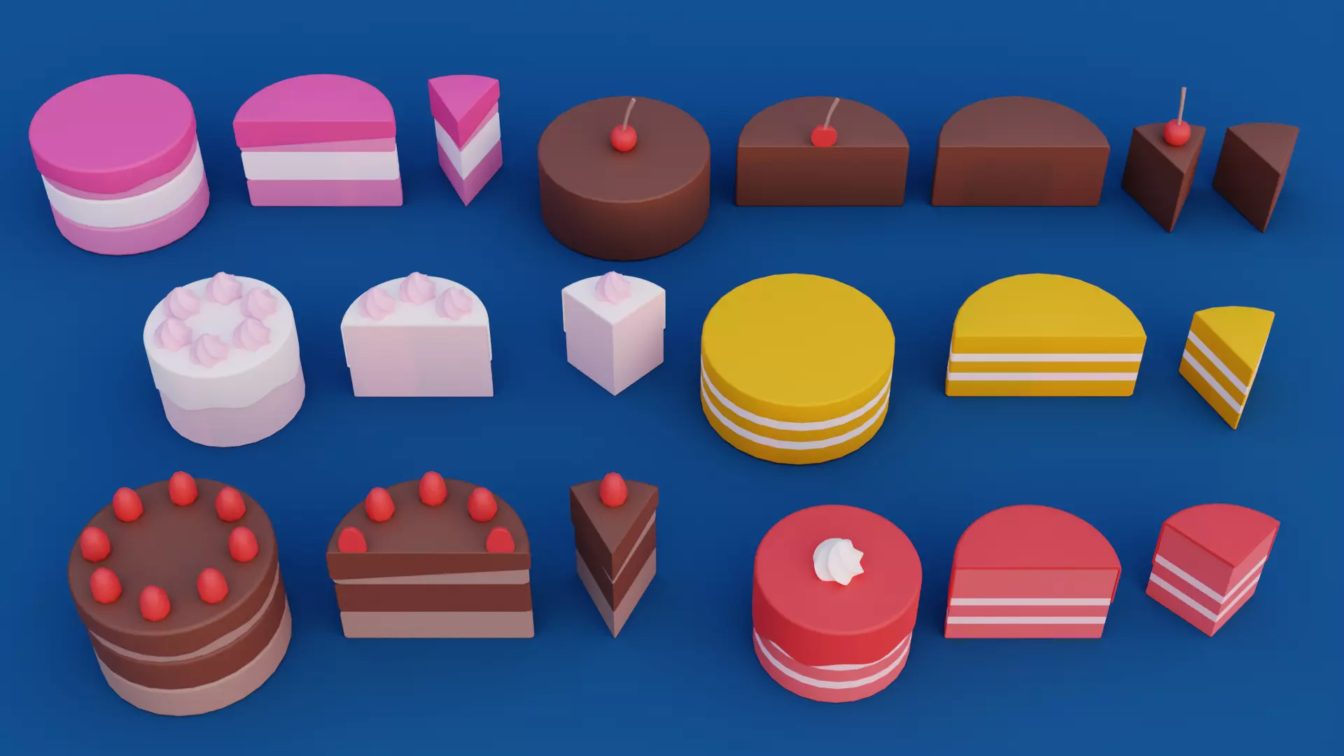Cartoon Bakery and Pastry Pack Low-poly 3D model_8