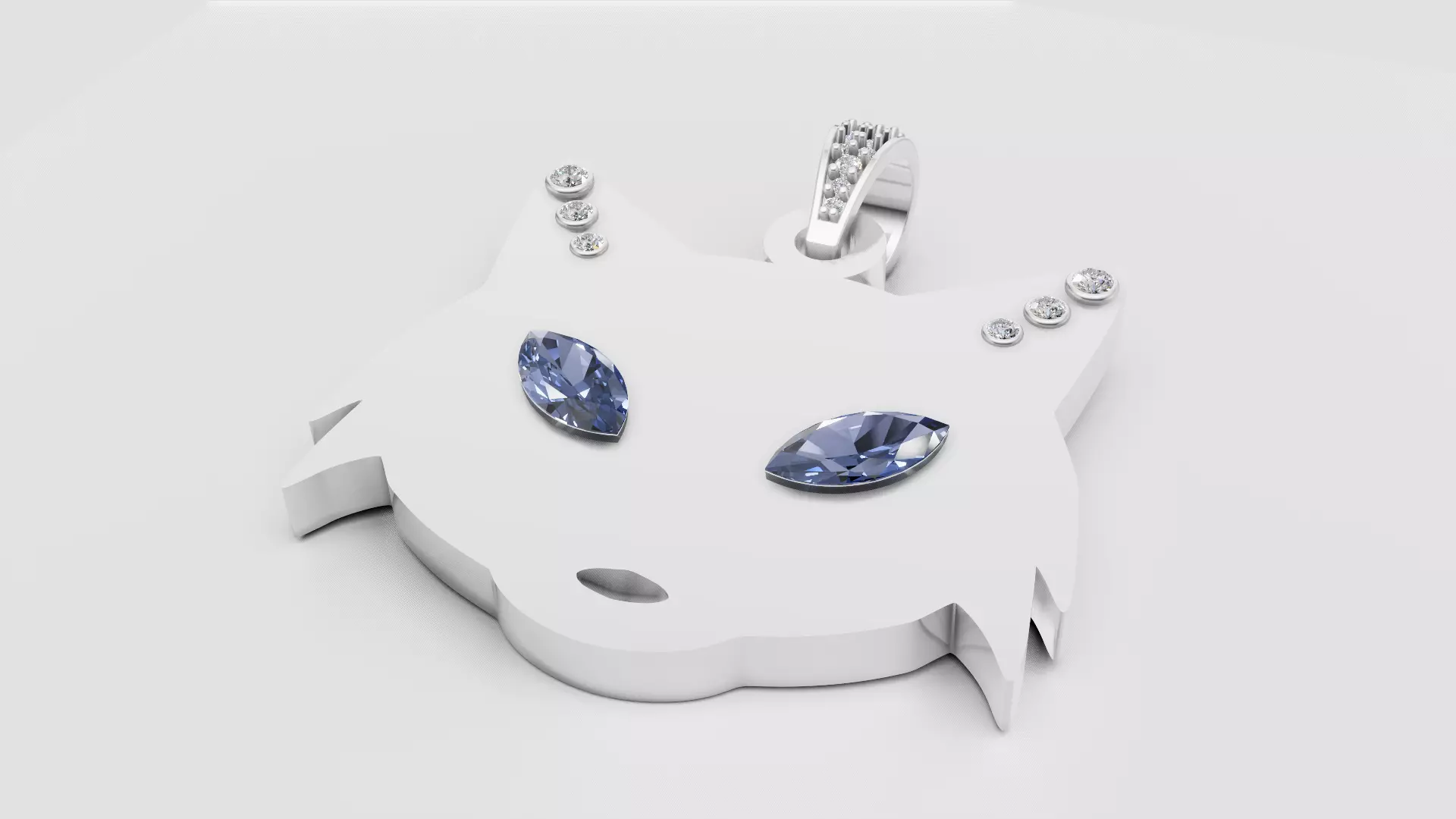 FACES MASK GOLD PENDENT 3D print model_5