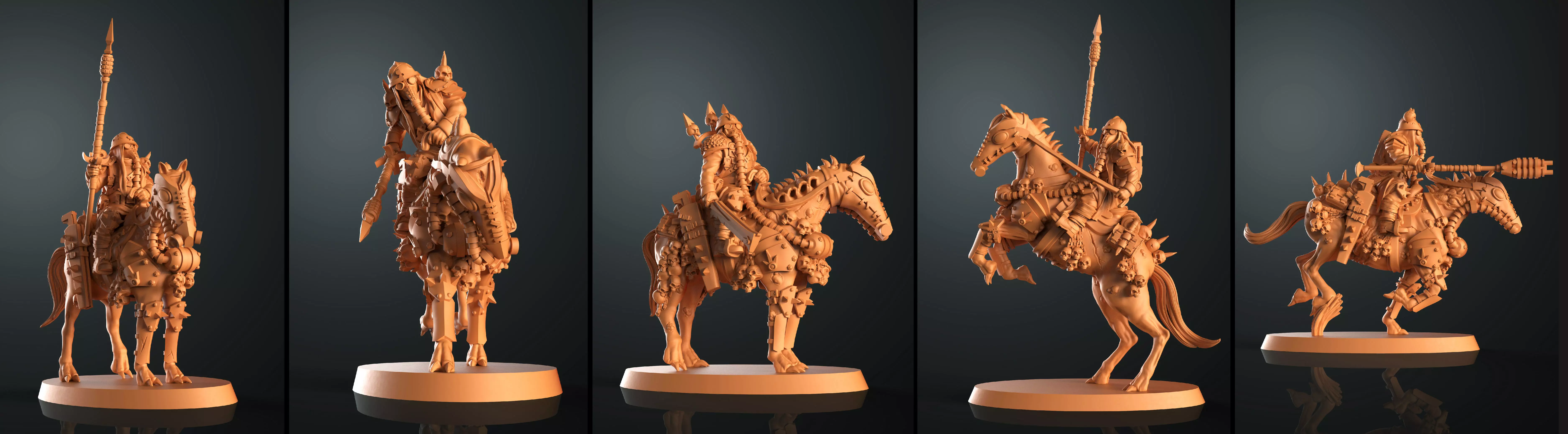 Traitor plague riders x5 3D print model