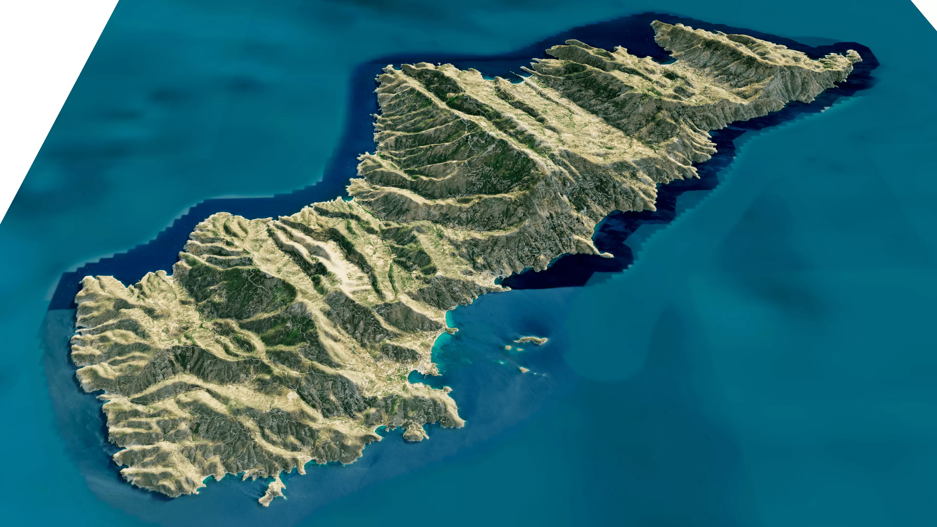 Andros Island 3D model terrain 3D model_12