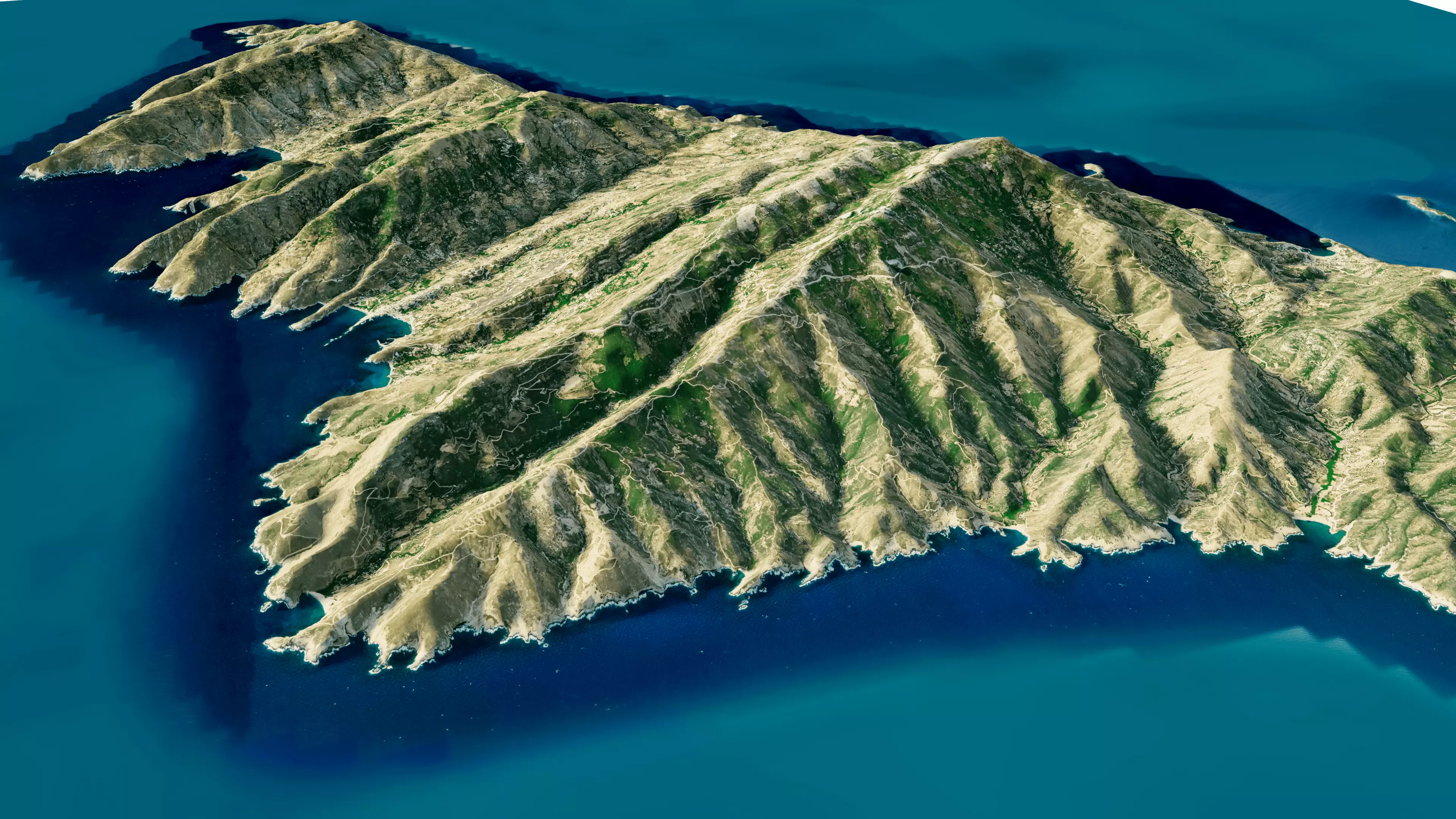 Andros Island 3D model terrain 3D model_10