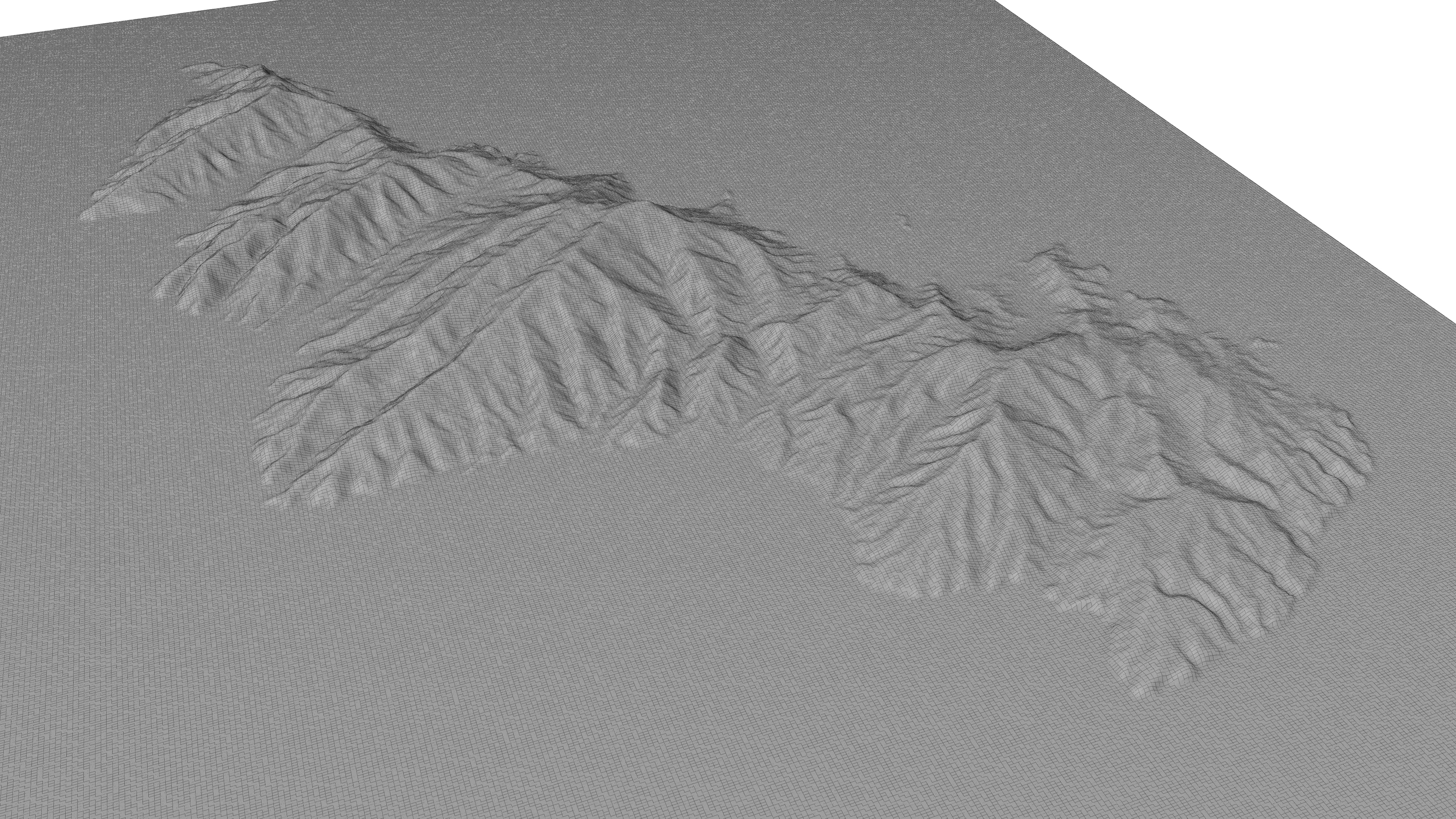 Andros Island 3D model terrain 3D model_1