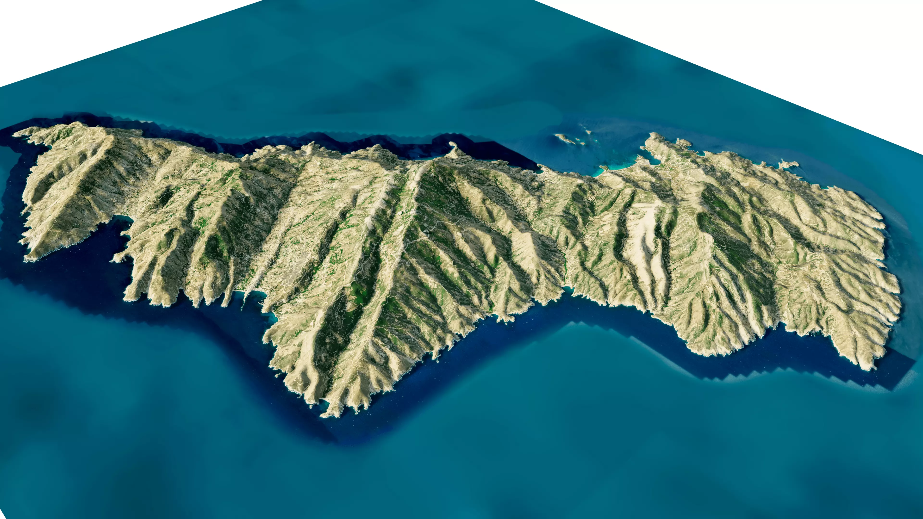 Andros Island 3D model terrain 3D model_8