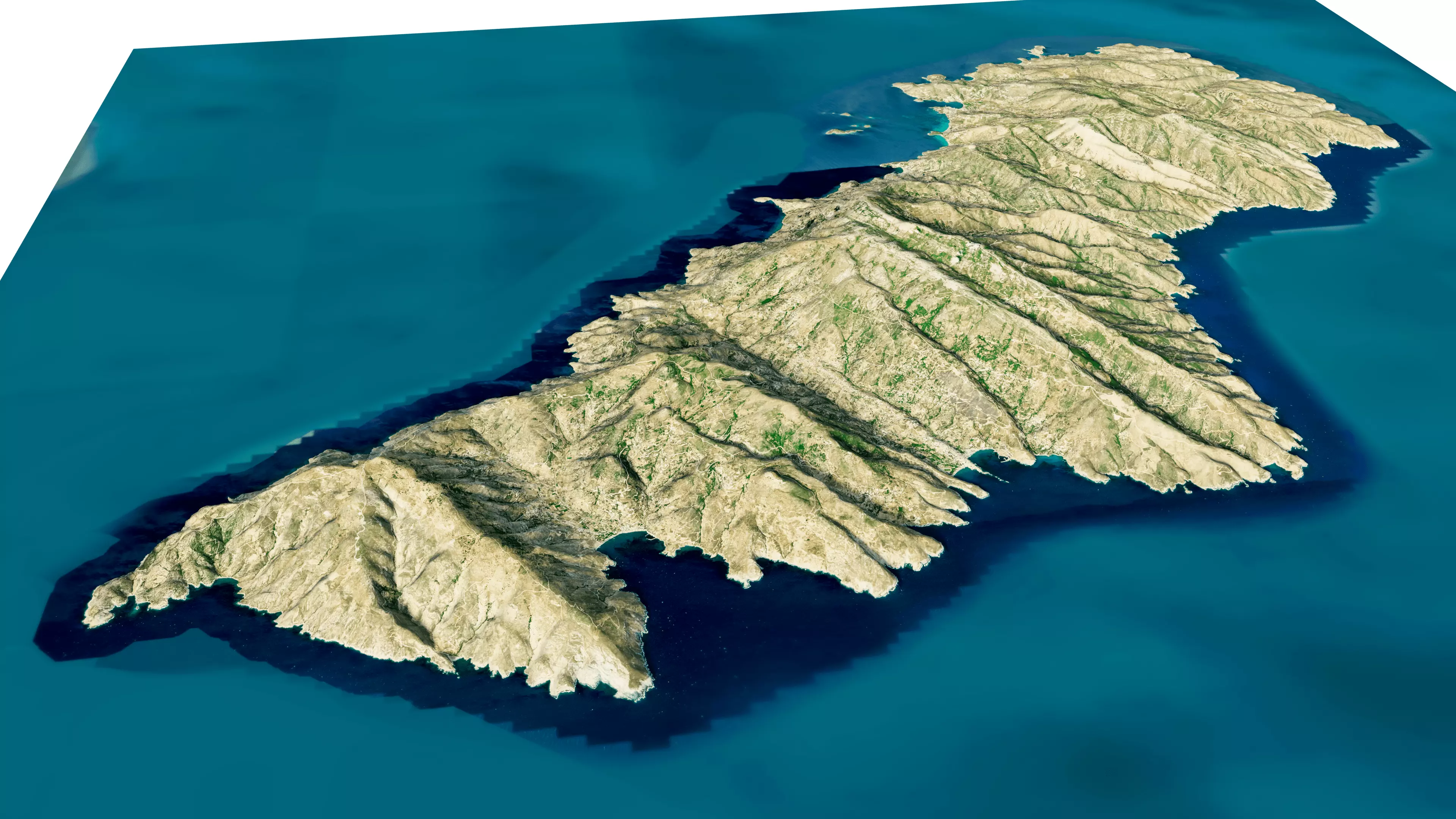 Andros Island 3D model terrain 3D model_6