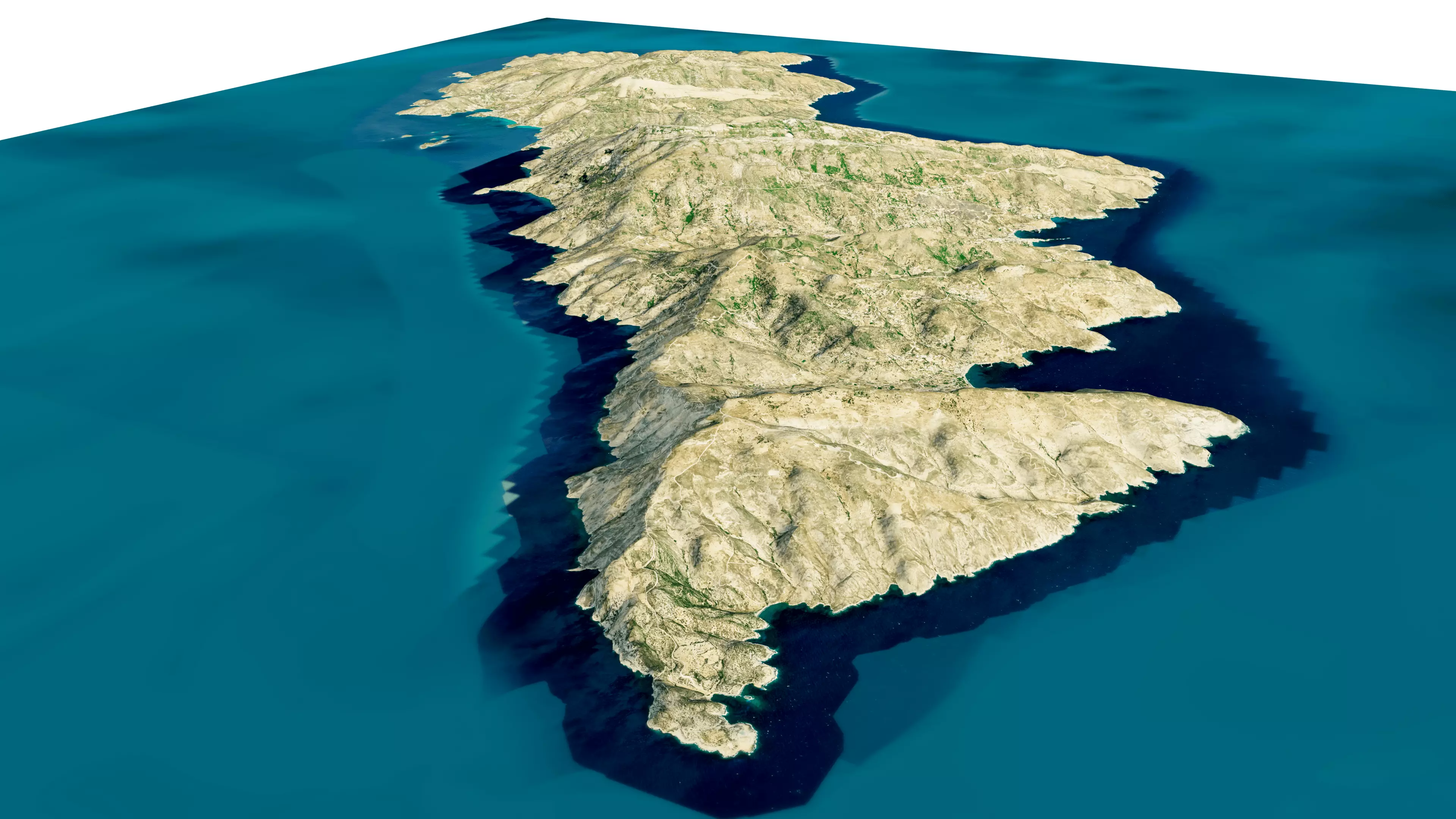 Andros Island 3D model terrain 3D model_5