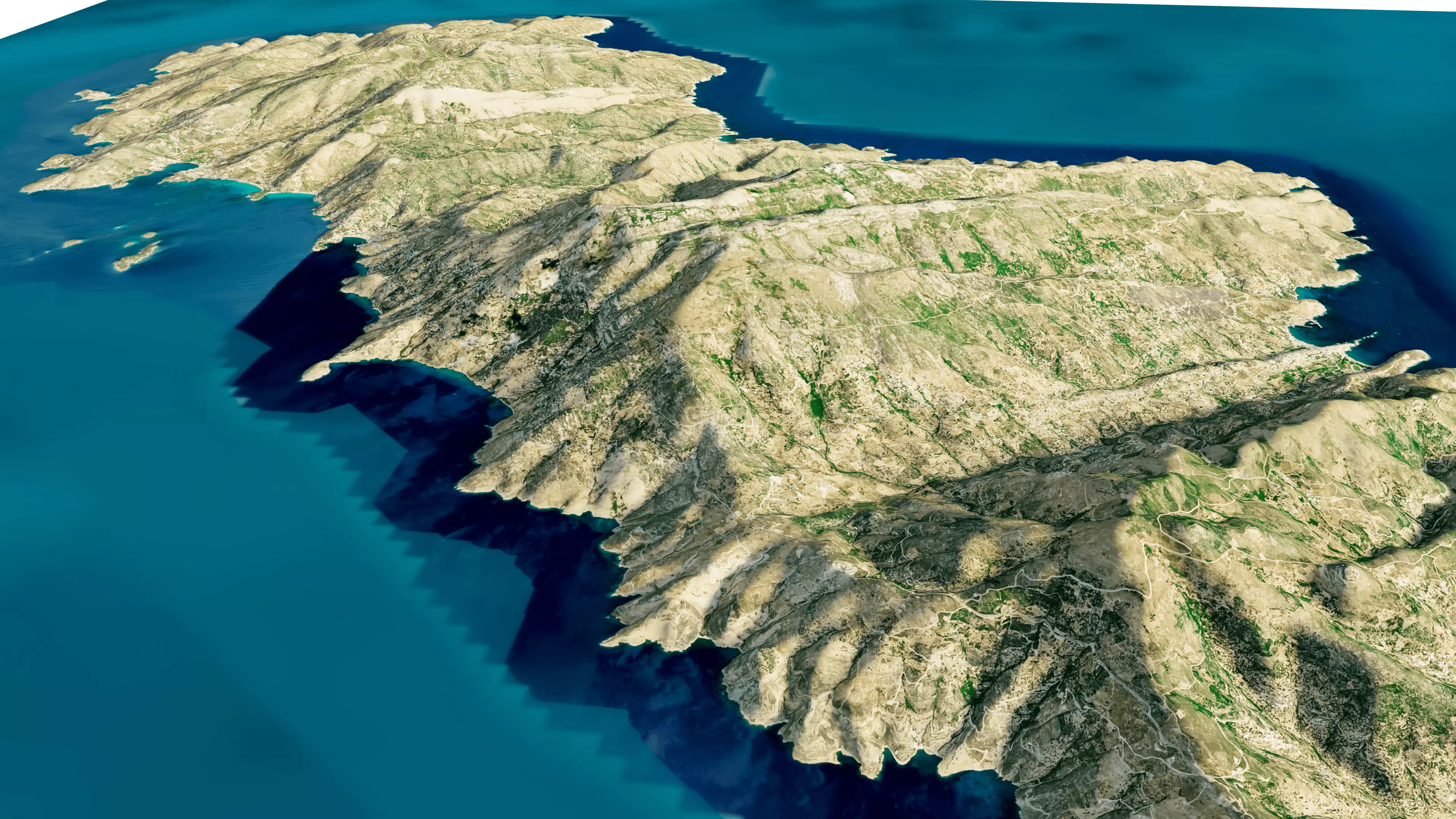 Andros Island 3D model terrain 3D model_13