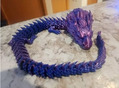 East sea dragon articulated stl 3D print model_22