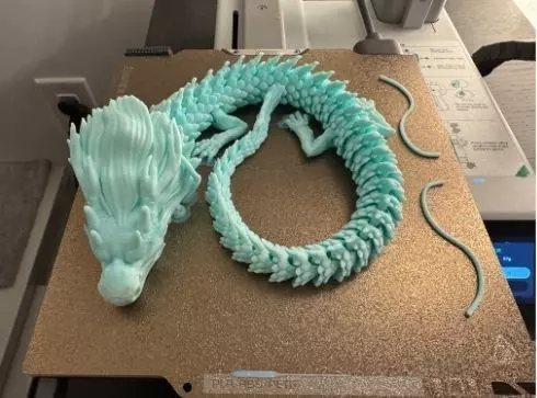 East sea dragon articulated stl 3D print model_6