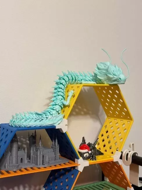 East sea dragon articulated stl 3D print model_5
