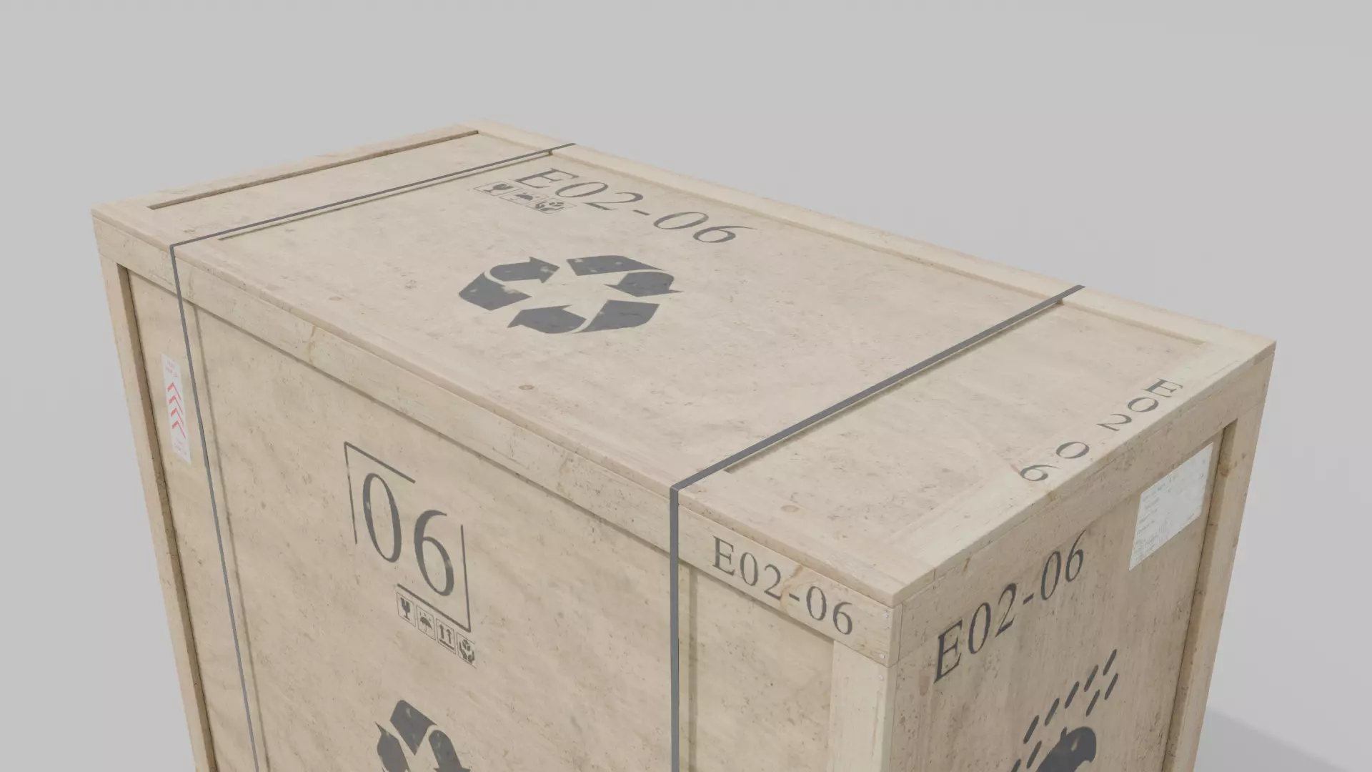 Customizable Wooden Crate Trio - Elongated Props 3D Model Collection_10