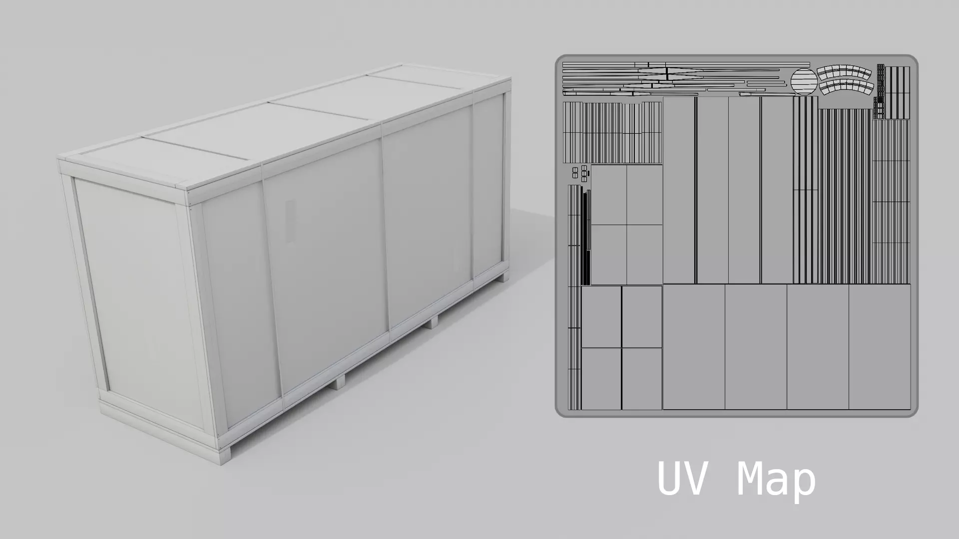 Customizable Wooden Crate Trio - Elongated Props 3D Model Collection_37