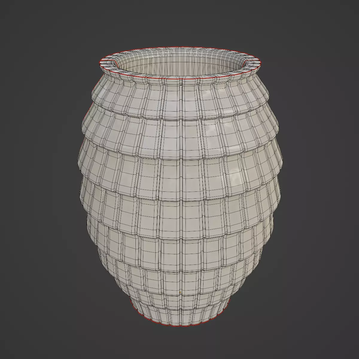 Porcelain Vase 01 3D model_7
