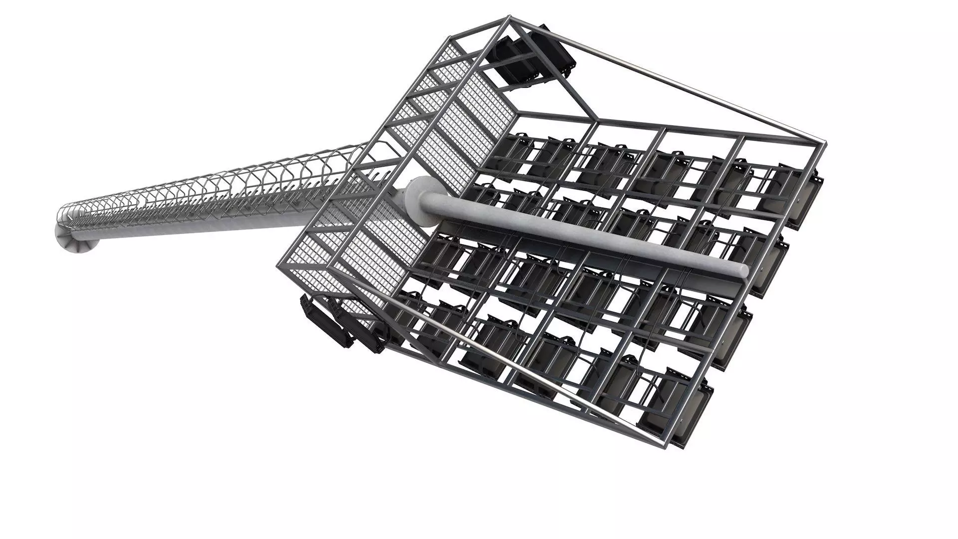 Stadium Light Tower 3D model_1