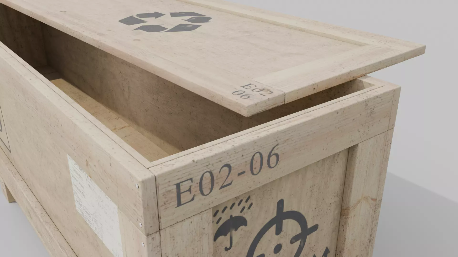 Customizable Wooden Crate Pack - Narrow Forms 3D Model Collection_40