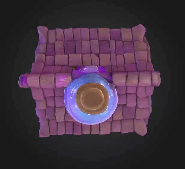 Magic Potion House Low-poly 3D model_8