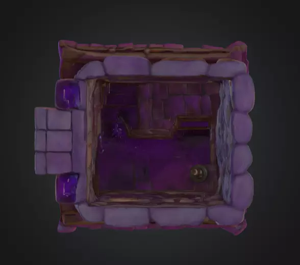Magic Potion House Low-poly 3D model_10
