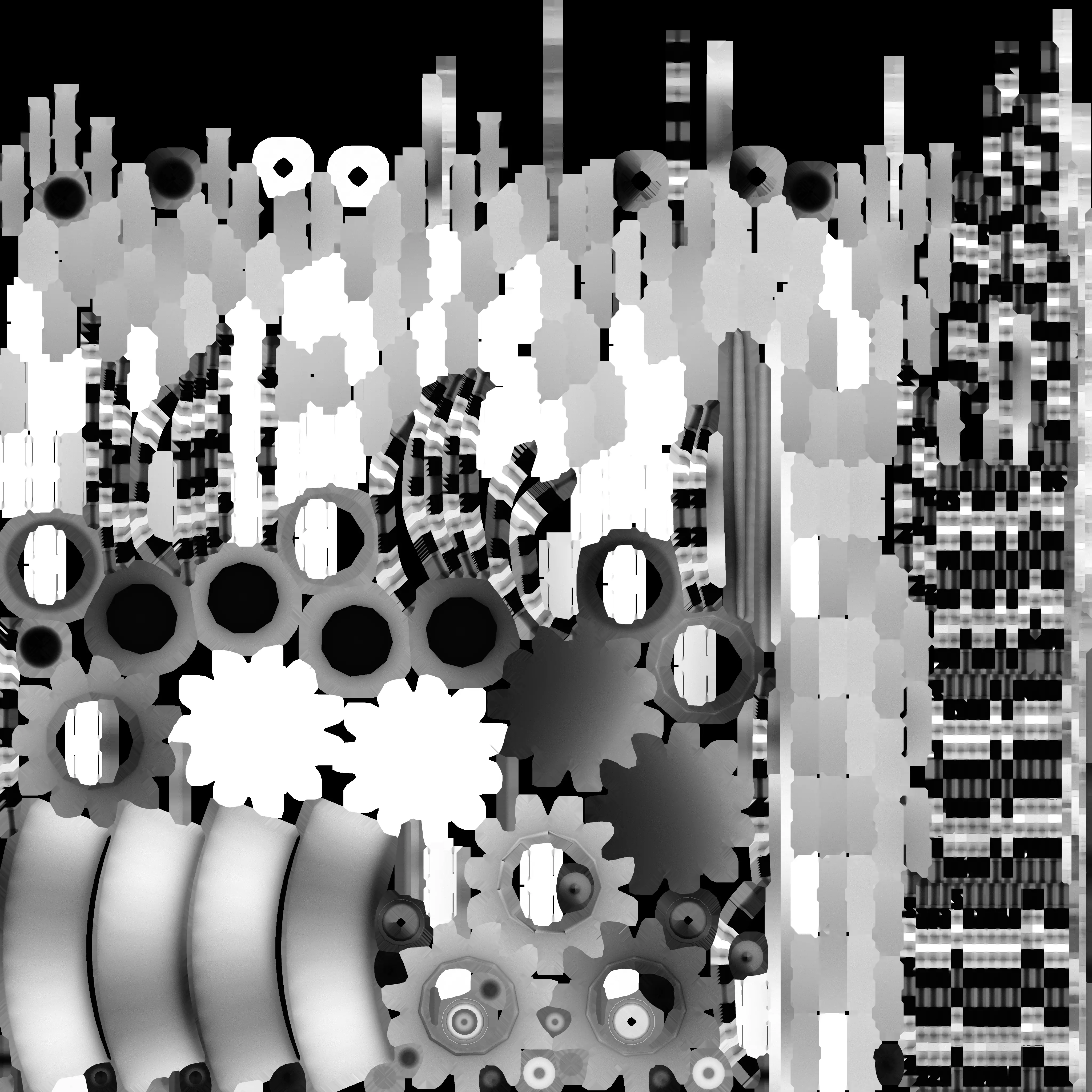 M48 Patton Tank Low-poly 3D model_17