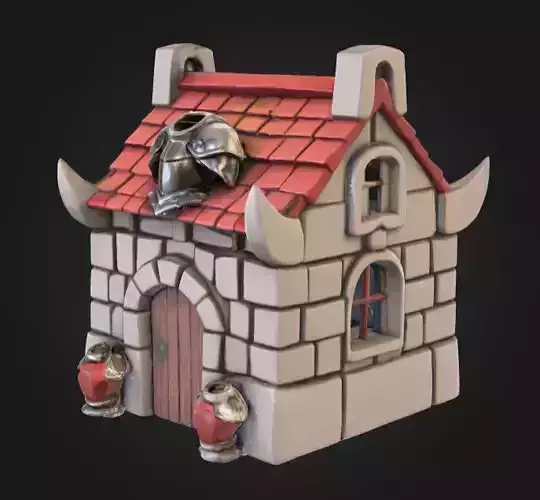 Armory Haven House Low-poly 3D model