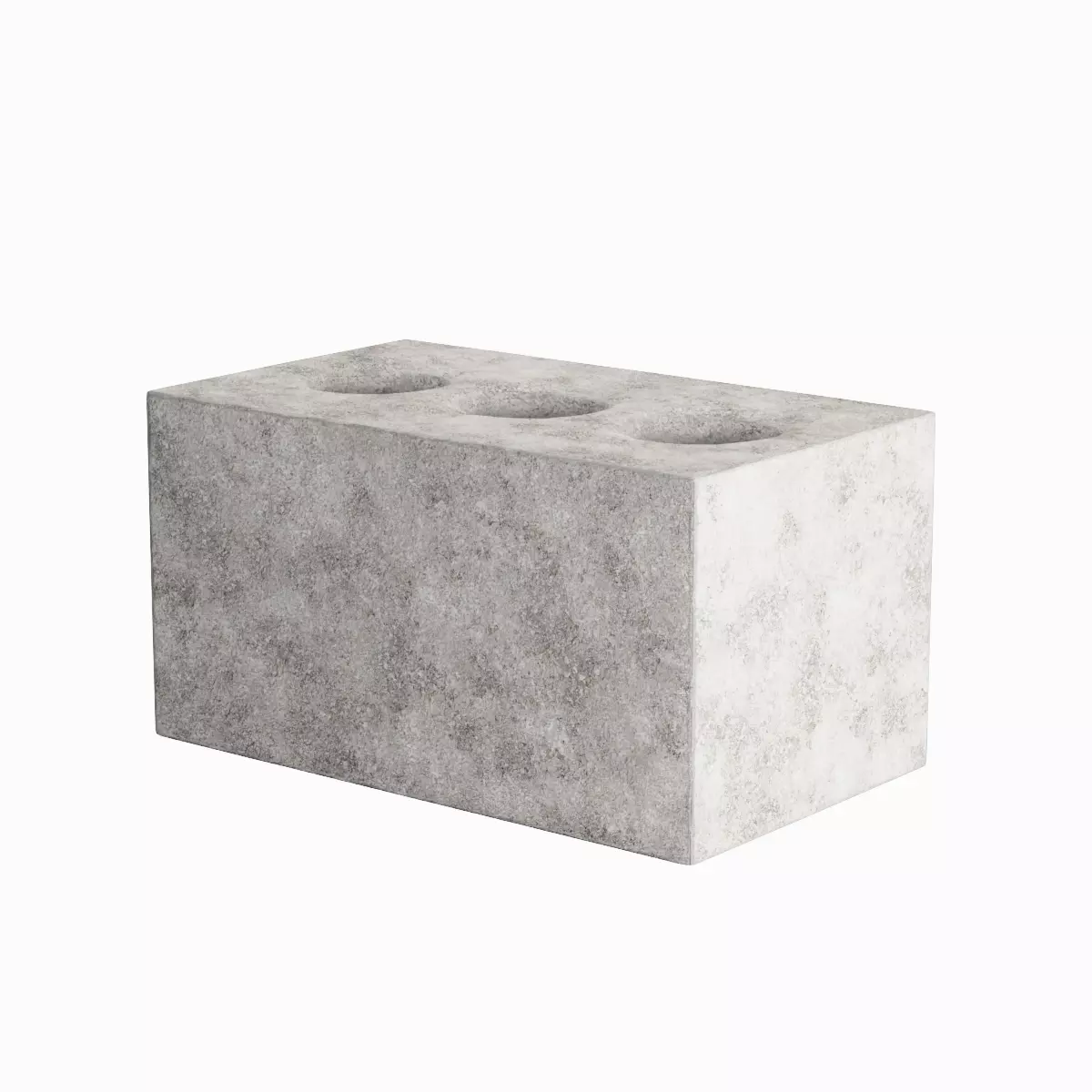 Concrete Brick 02 Low-poly 3D model_1